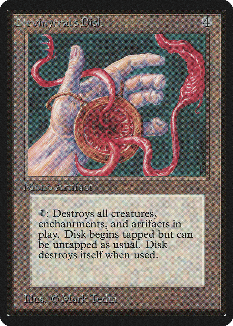 Nevinyrral's Disk — Limited Edition Beta — Magic: The Gathering