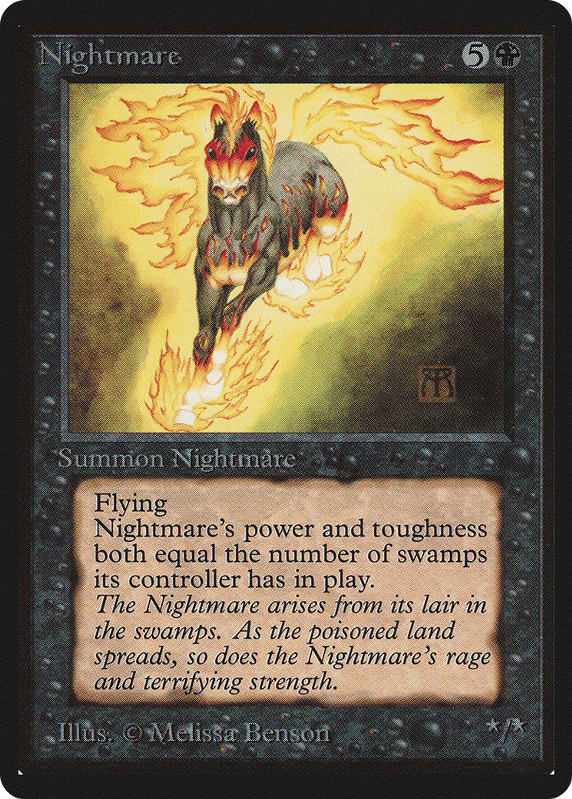 Cheval de cauchemar — Limited Edition Beta — Magic: The Gathering