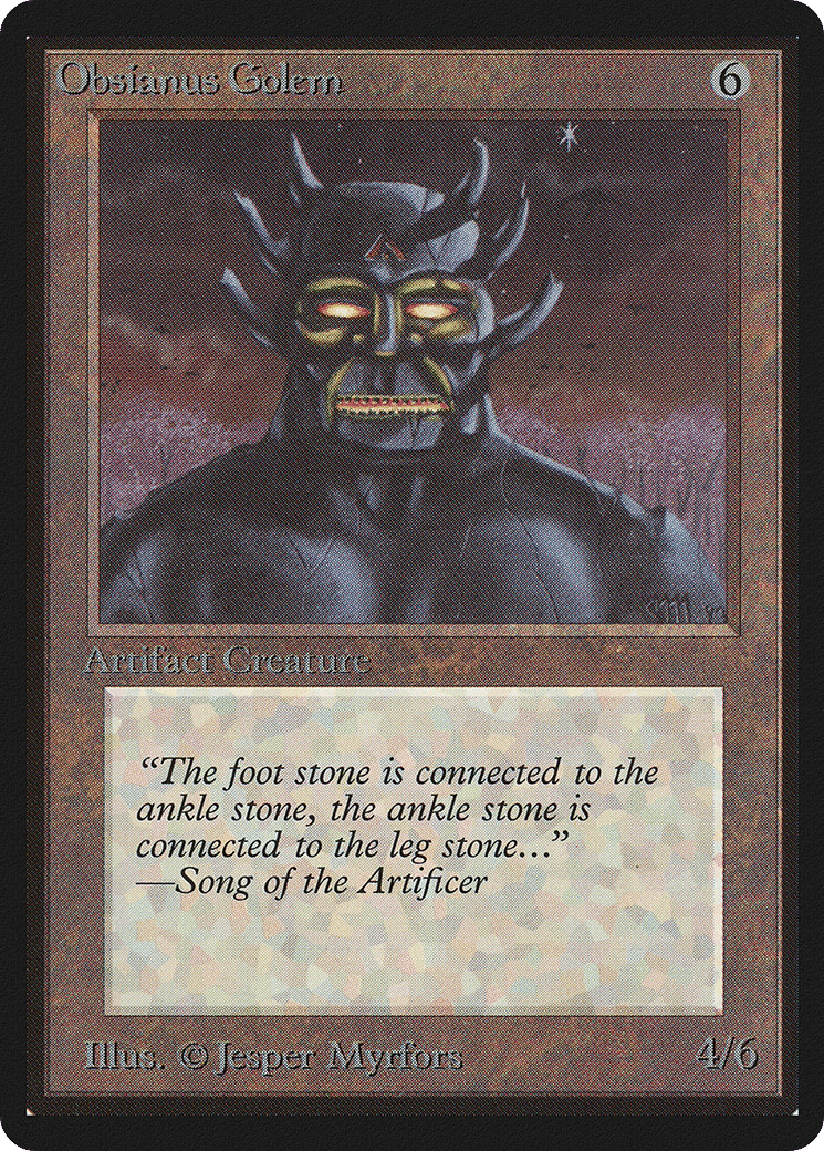 Obsianus Golem — Limited Edition Beta — Magic: The Gathering