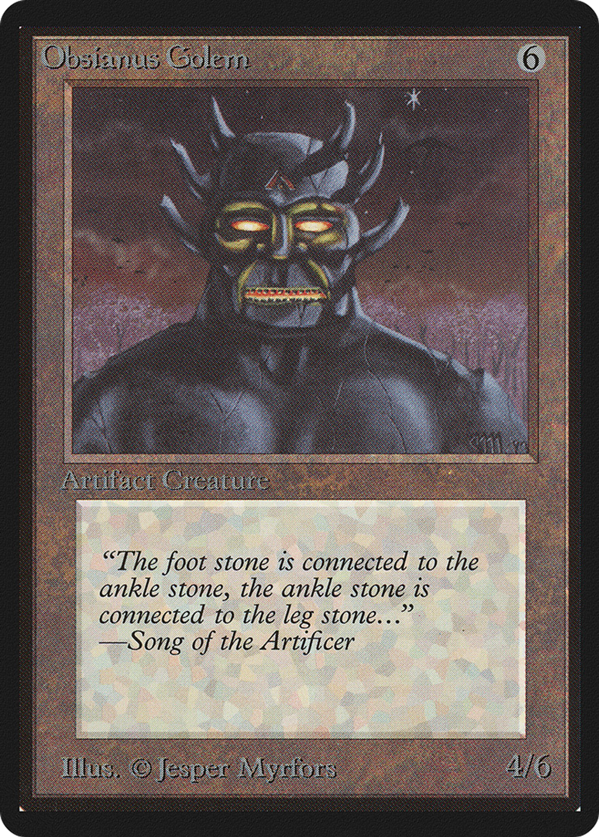 Golem d'obsianite — Limited Edition Beta — Magic: The Gathering