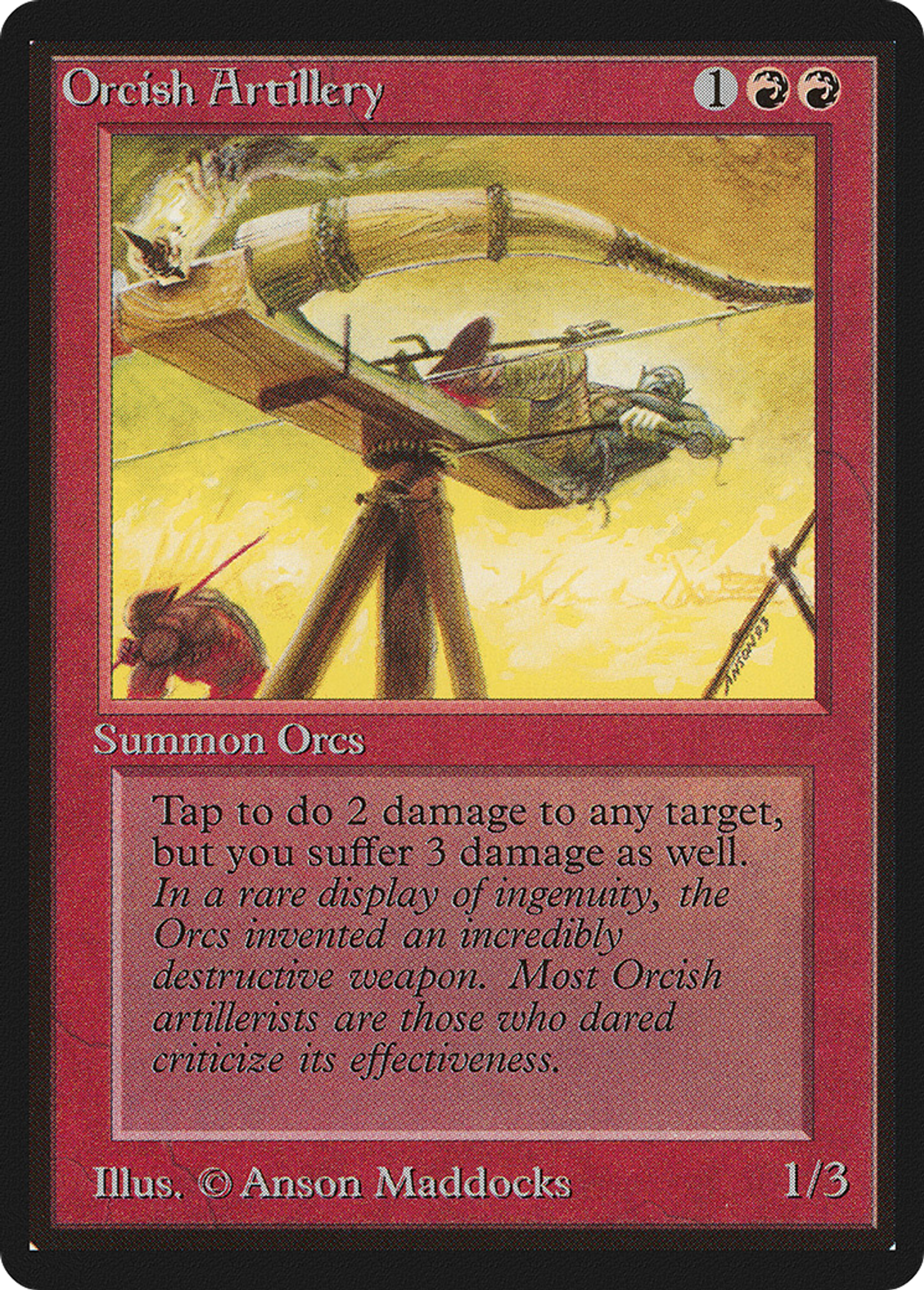 Artillerie orque — Limited Edition Beta — Magic: The Gathering