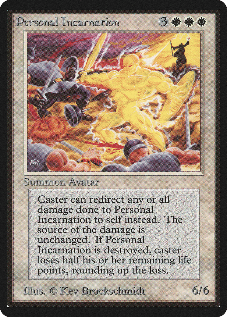 Personal Incarnation — Limited Edition Beta — Magic: The Gathering