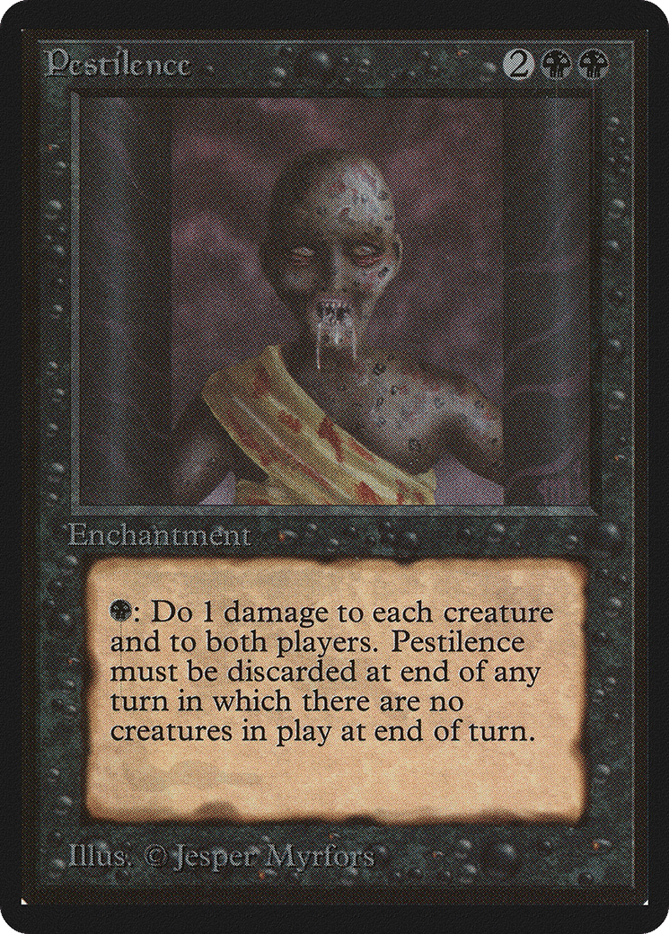Pestilence — Limited Edition Beta — Magic: The Gathering