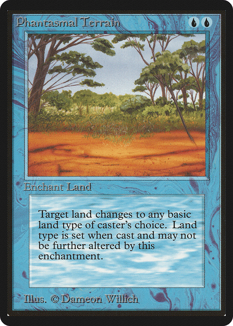 Phantasmal Terrain — Limited Edition Beta — Magic: The Gathering