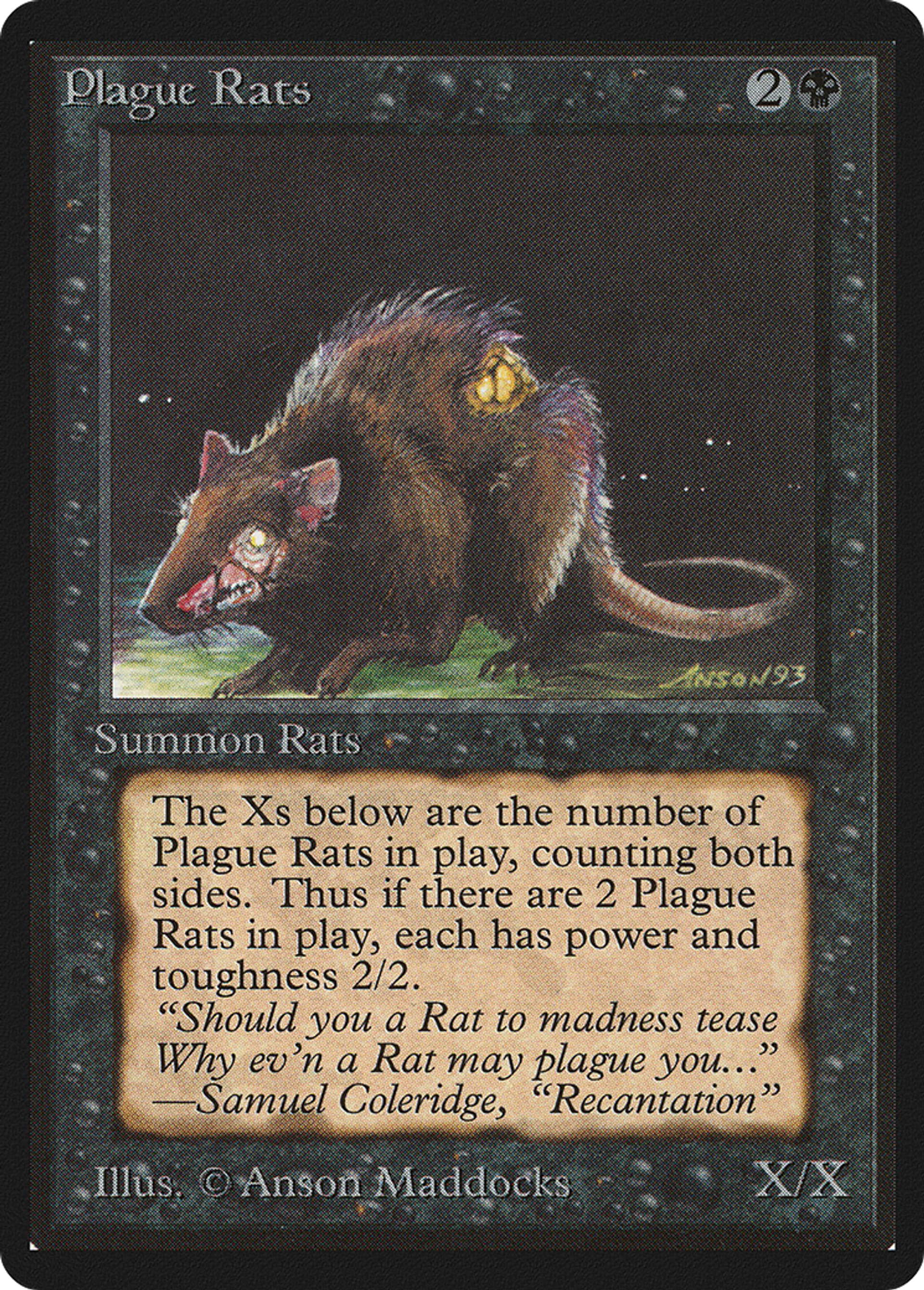 Rats de la peste — Limited Edition Beta — Magic: The Gathering