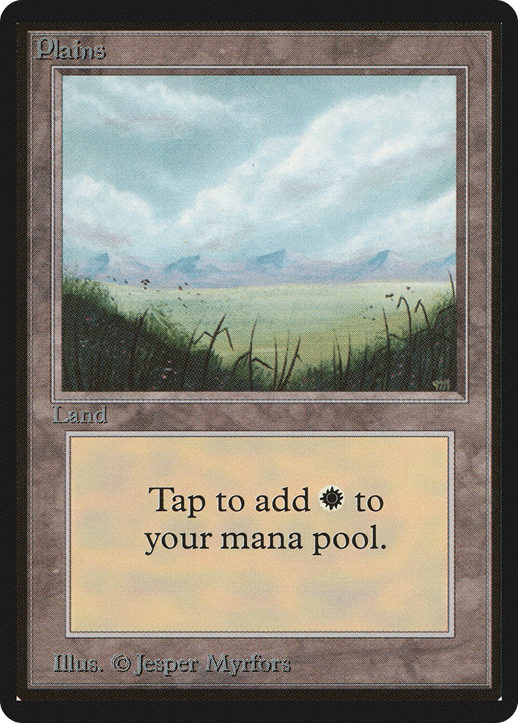 Plains — Limited Edition Beta — Magic: The Gathering