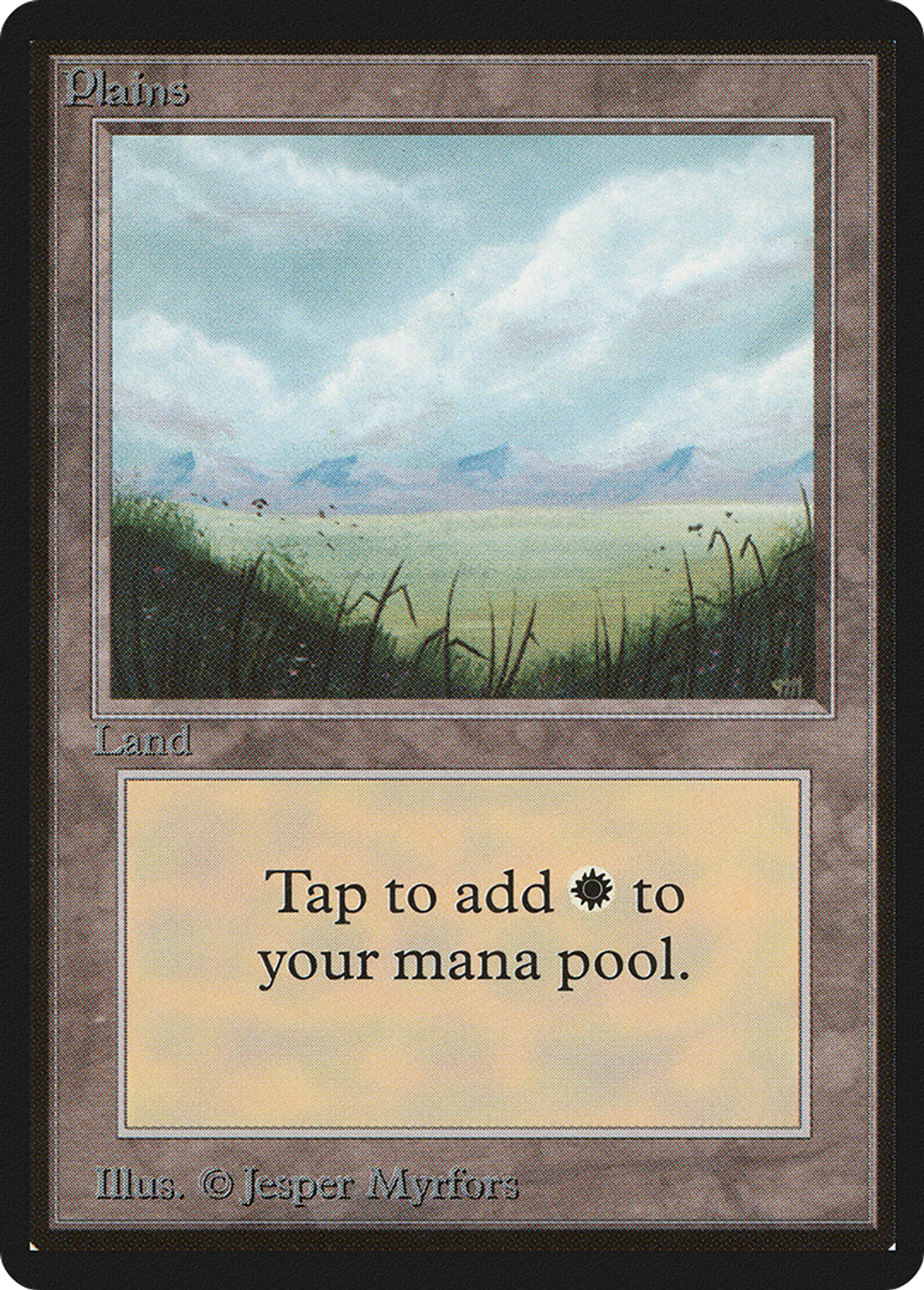 Plaine — Limited Edition Beta — Magic: The Gathering