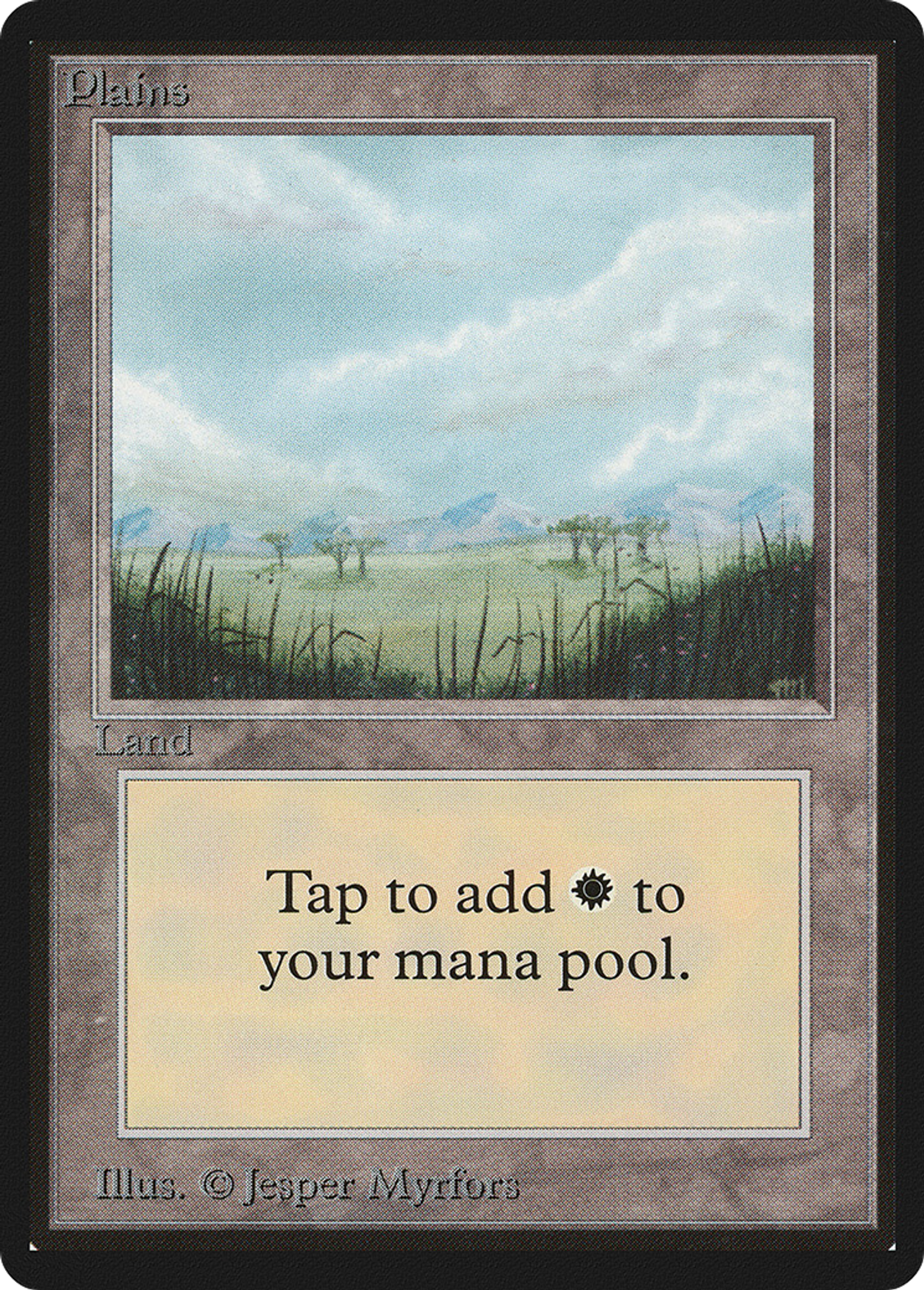 Plaine — Limited Edition Beta — Magic: The Gathering
