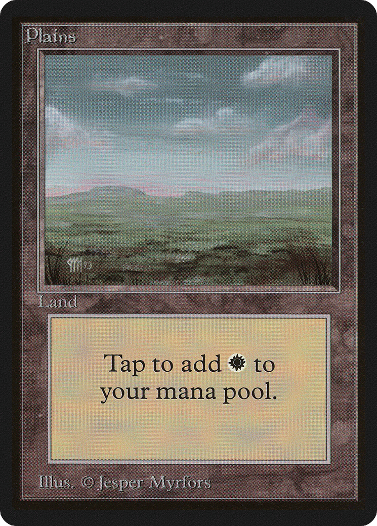 Plains — Limited Edition Beta — Magic: The Gathering
