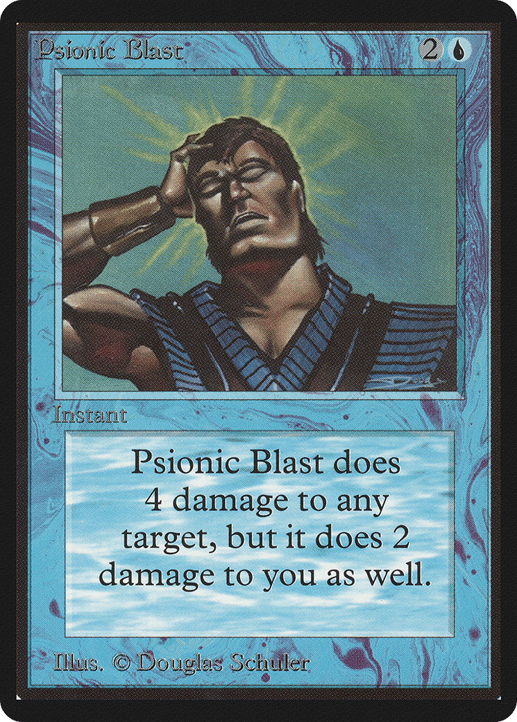 Psionic Blast — Limited Edition Beta — Magic: The Gathering