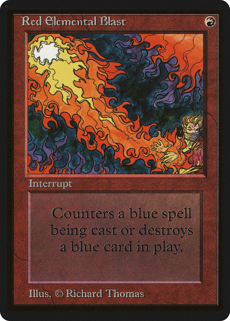 Red Elemental Blast — Limited Edition Beta — Magic: The Gathering