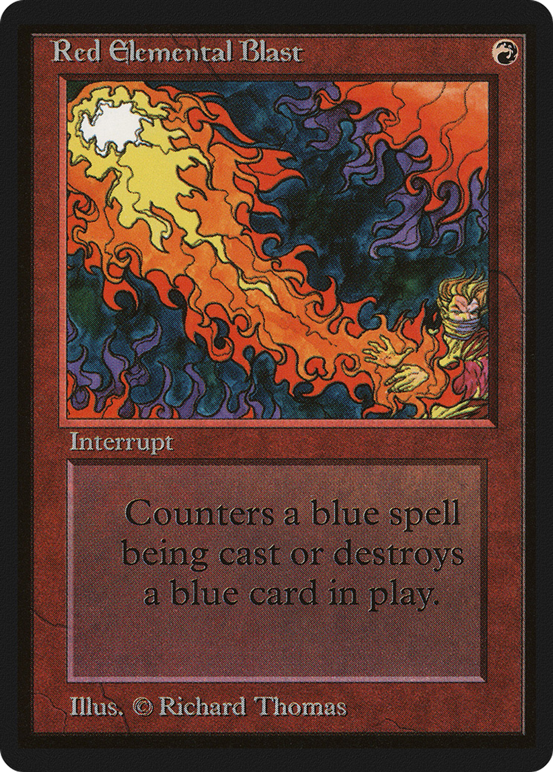 Red Elemental Blast — Limited Edition Beta — Magic: The Gathering