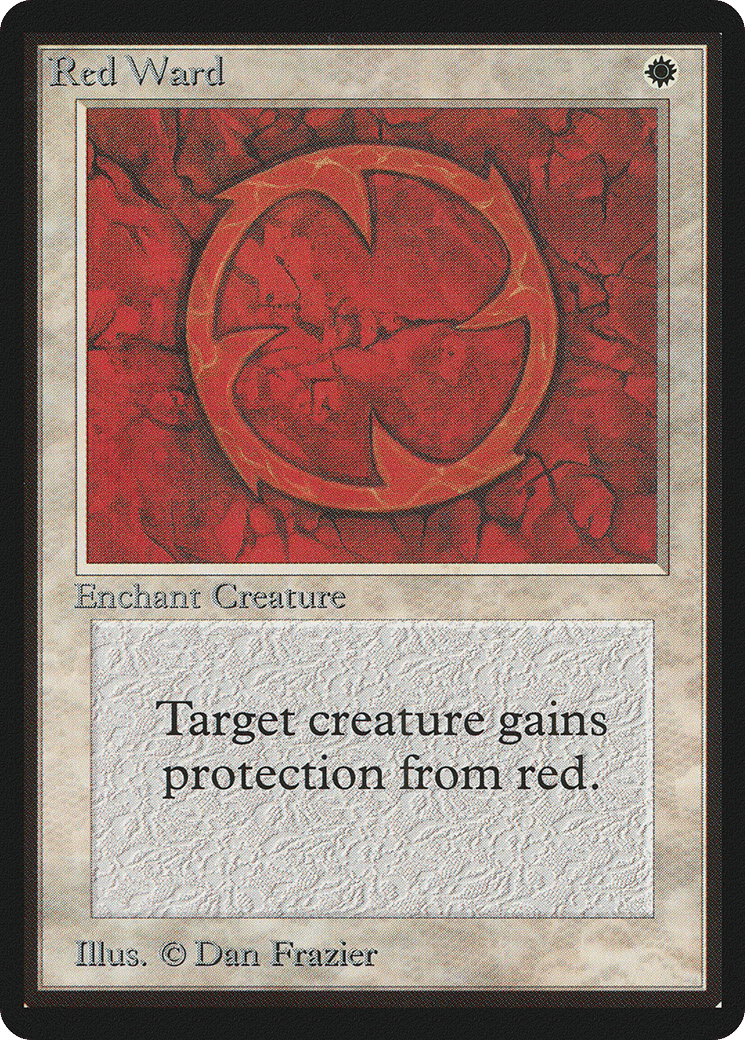 Red Ward — Limited Edition Beta — Magic: The Gathering