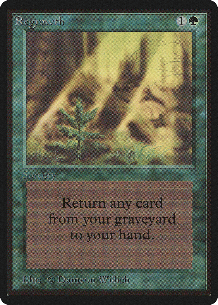 Regrowth — Limited Edition Beta — Magic: The Gathering