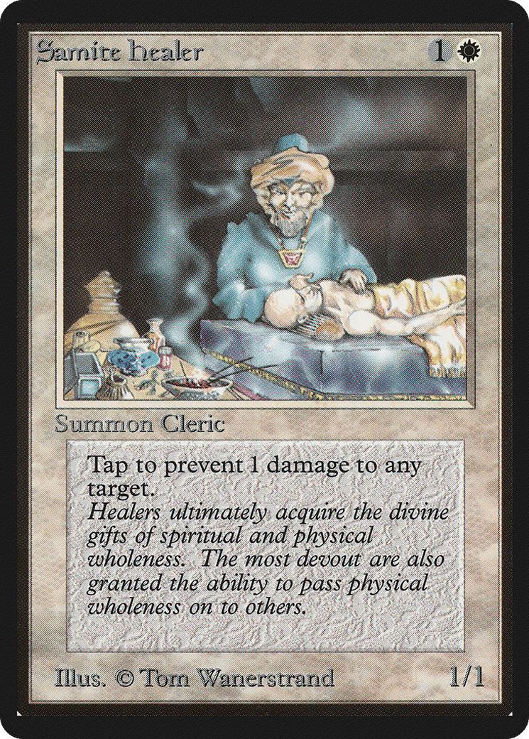 Samite Healer — Limited Edition Beta — Magic: The Gathering