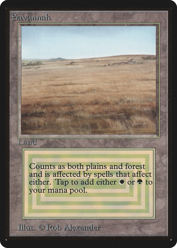 Savannah — Limited Edition Beta — Magic: The Gathering