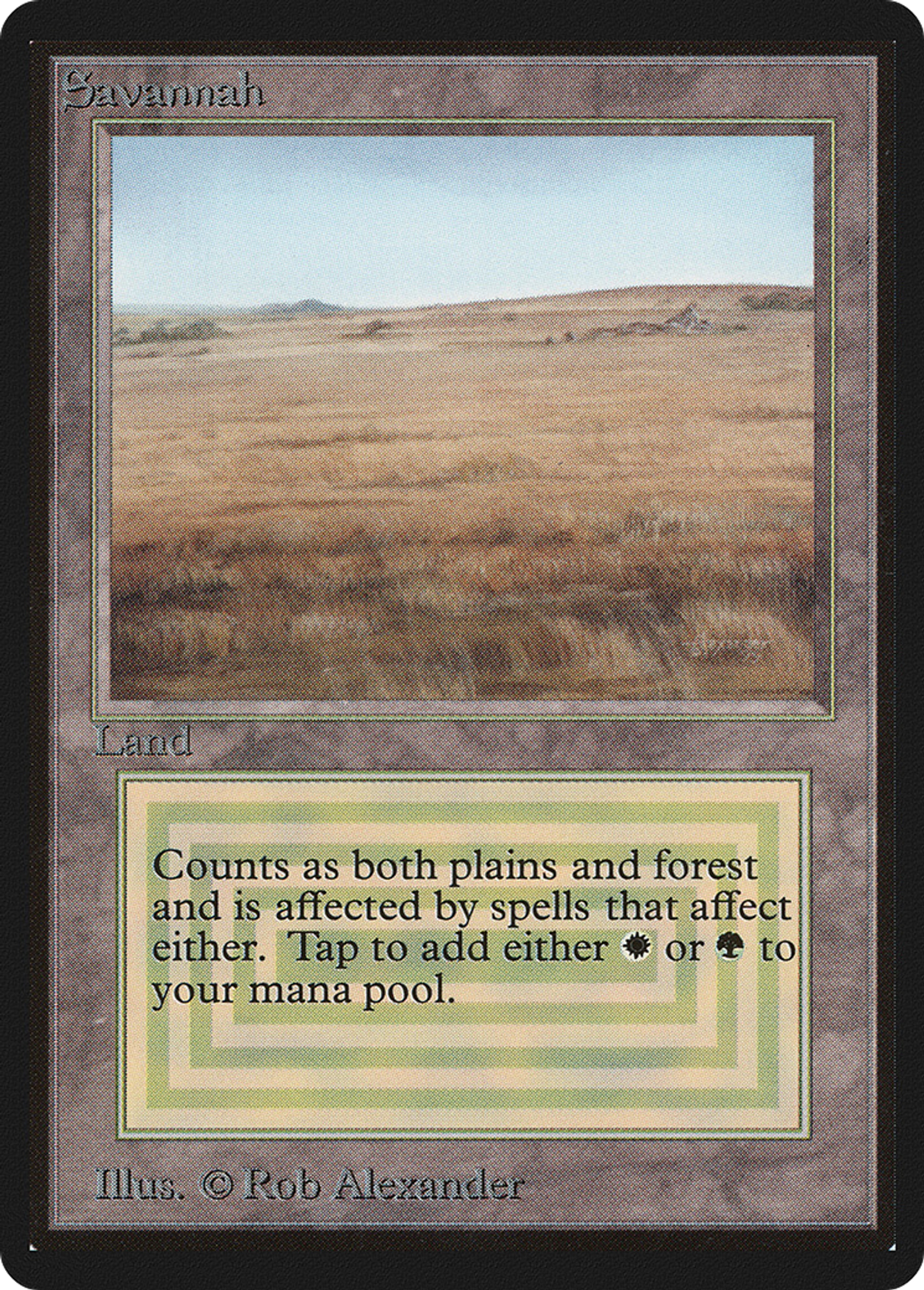 Savane — Limited Edition Beta — Magic: The Gathering