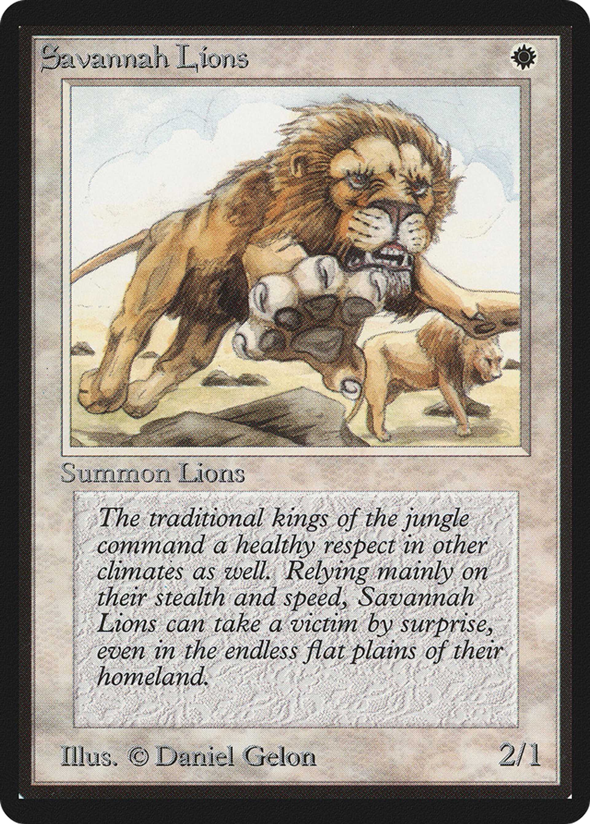 Lions des savanes — Limited Edition Beta — Magic: The Gathering
