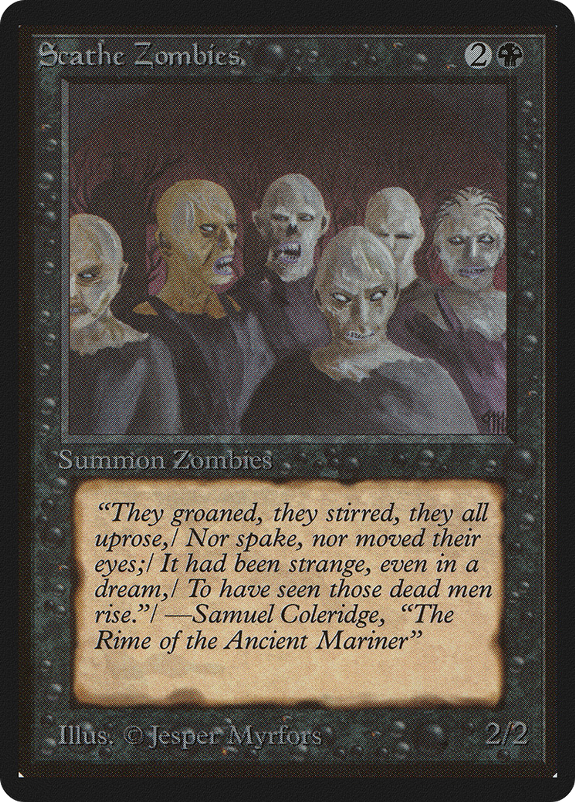 Zombies dévastateurs — Limited Edition Beta — Magic: The Gathering