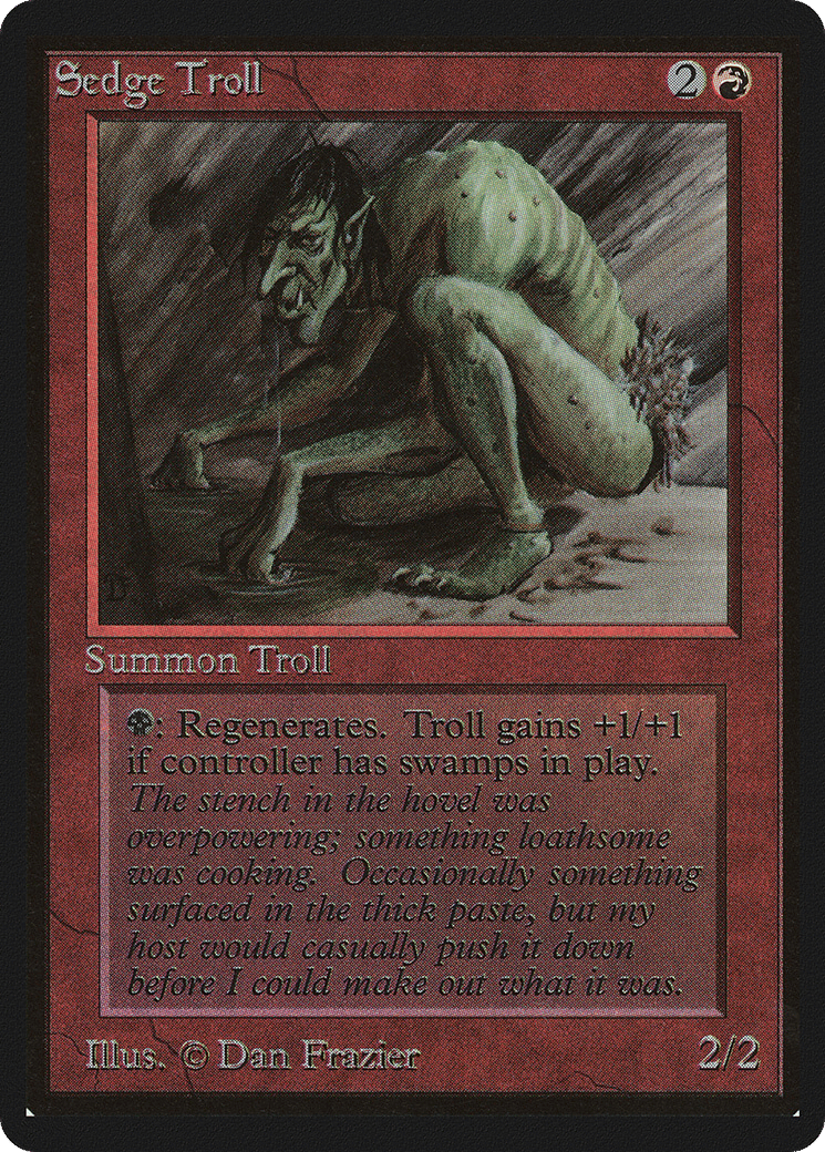 Sedge Troll — Limited Edition Beta — Magic: The Gathering