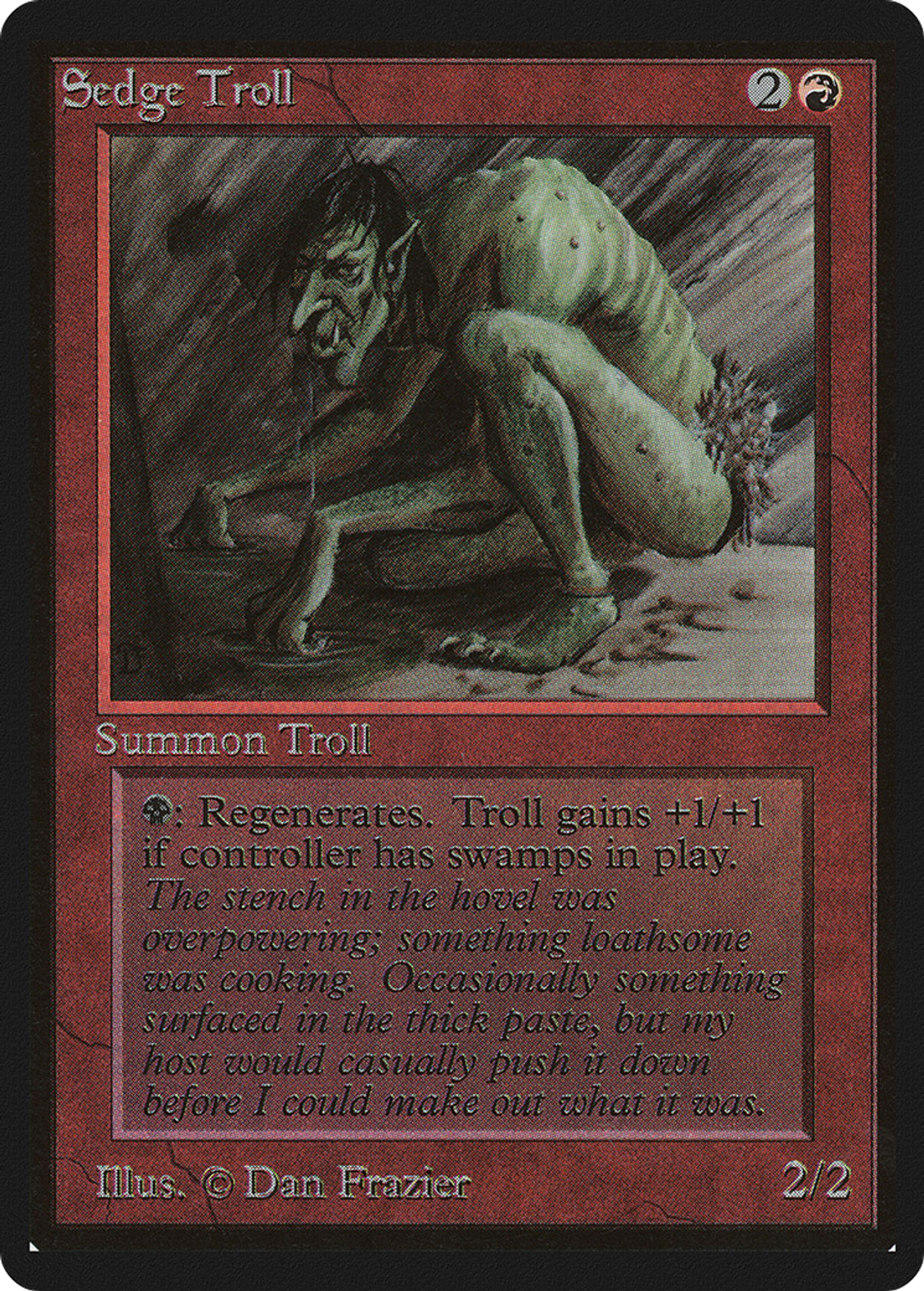 Troll fangeux — Limited Edition Beta — Magic: The Gathering