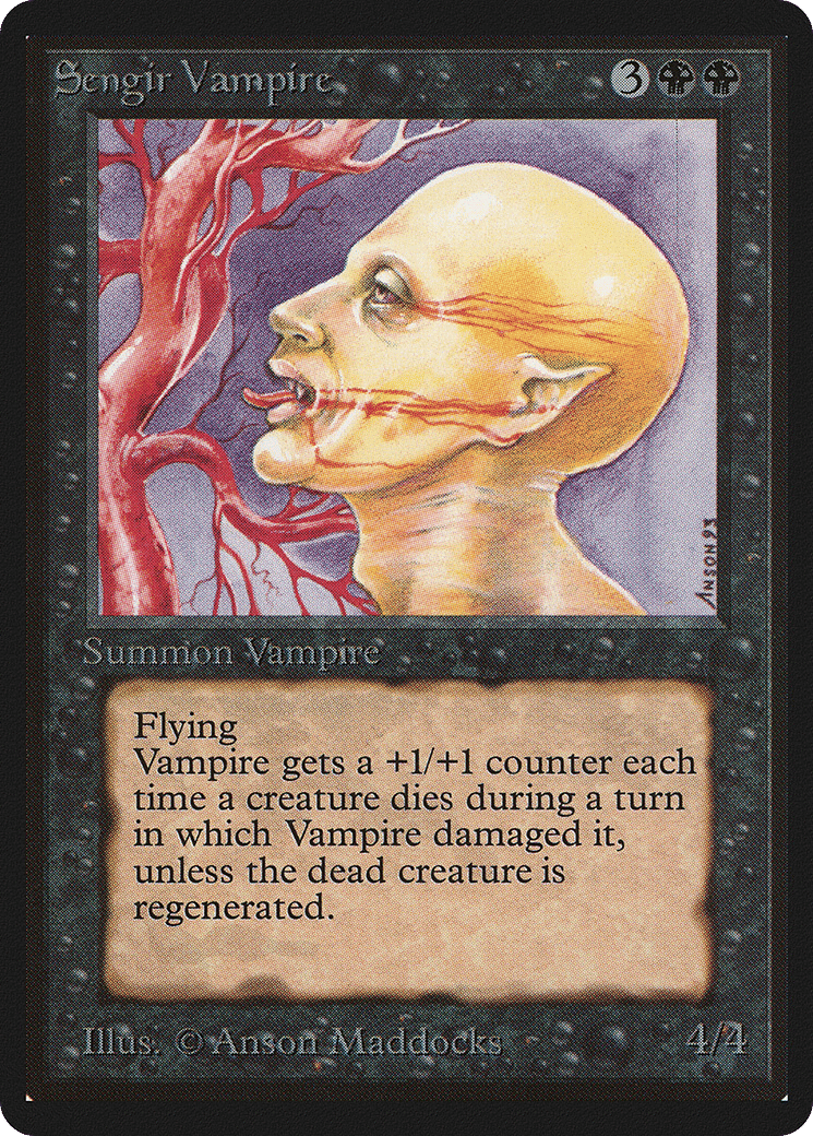 Sengir Vampire — Limited Edition Beta — Magic: The Gathering