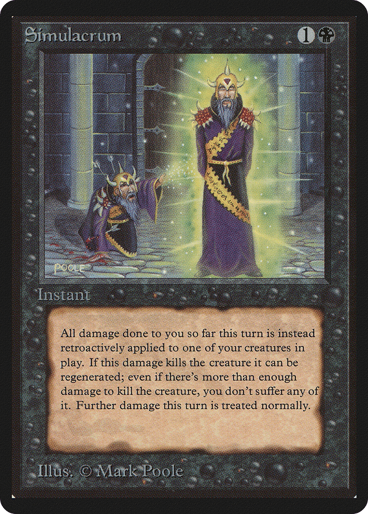 Simulacrum — Limited Edition Beta — Magic: The Gathering