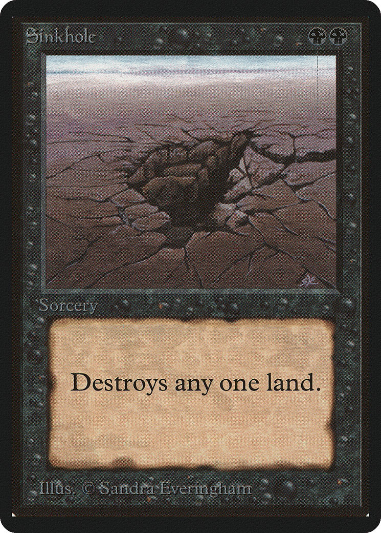 Sinkhole — Limited Edition Beta — Magic: The Gathering