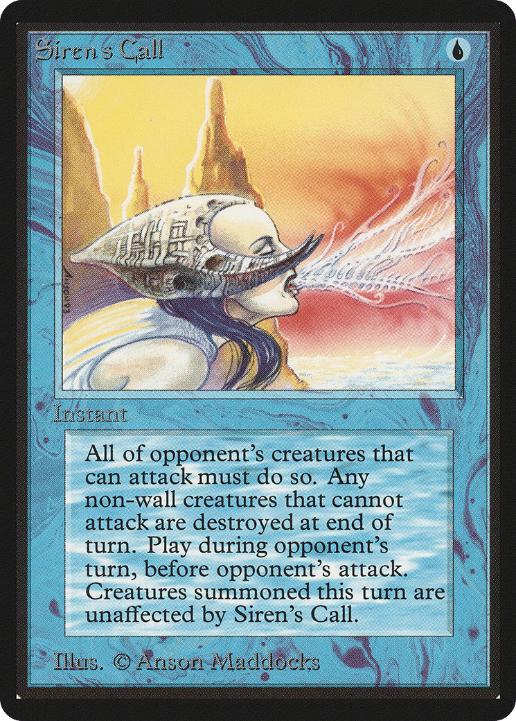 Siren's Call — Limited Edition Beta — Magic: The Gathering