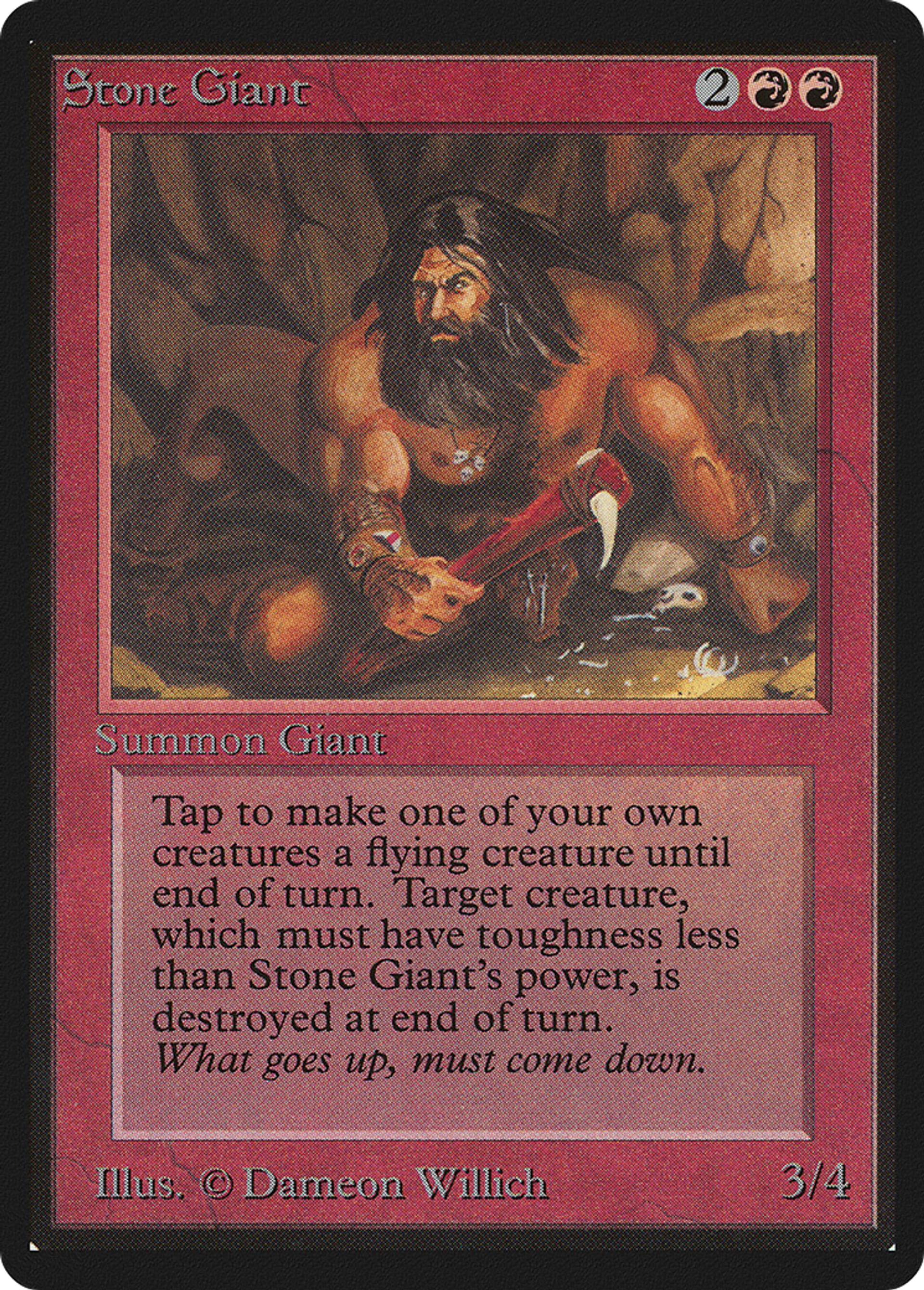 Géant de pierre — Limited Edition Beta — Magic: The Gathering