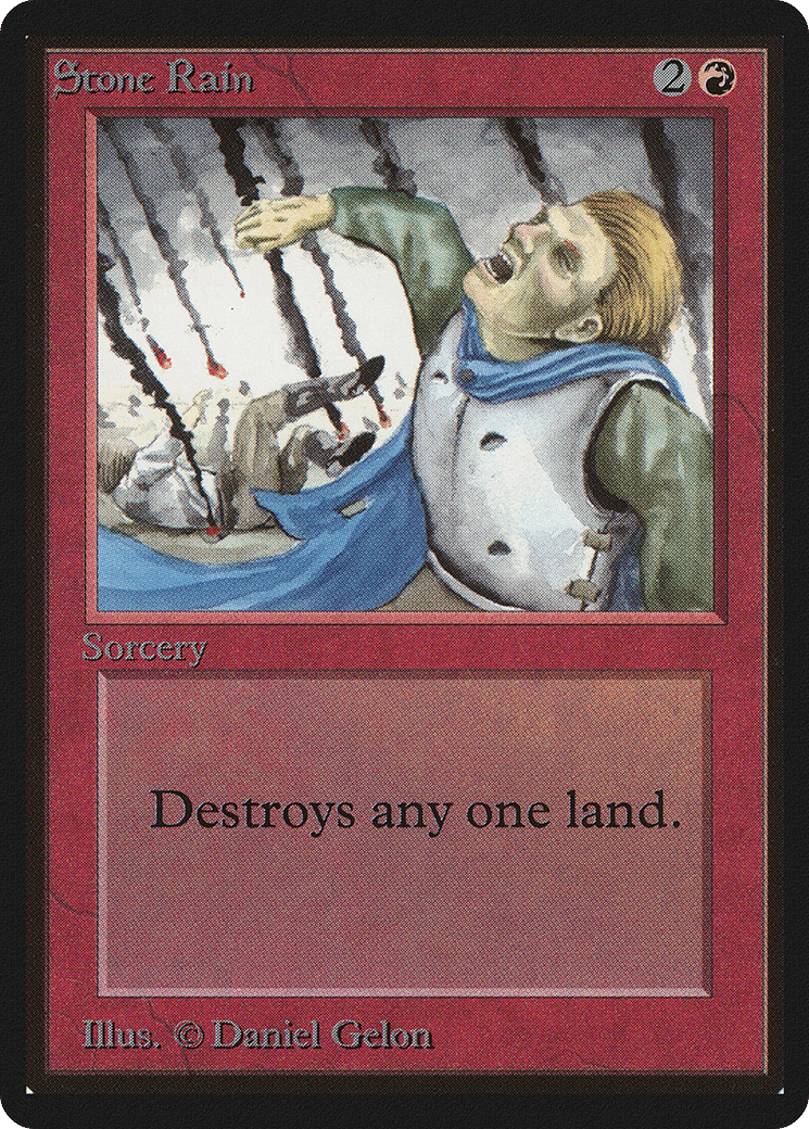 Stone Rain — Limited Edition Beta — Magic: The Gathering