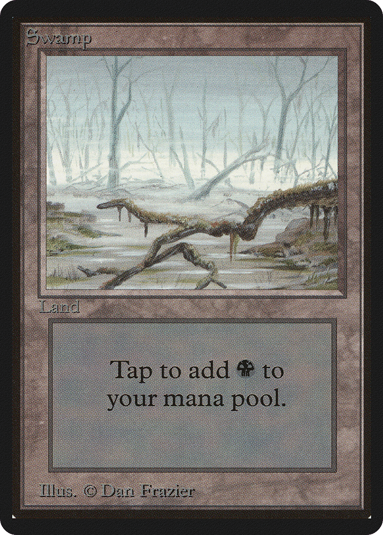 Swamp — Limited Edition Beta — Magic: The Gathering