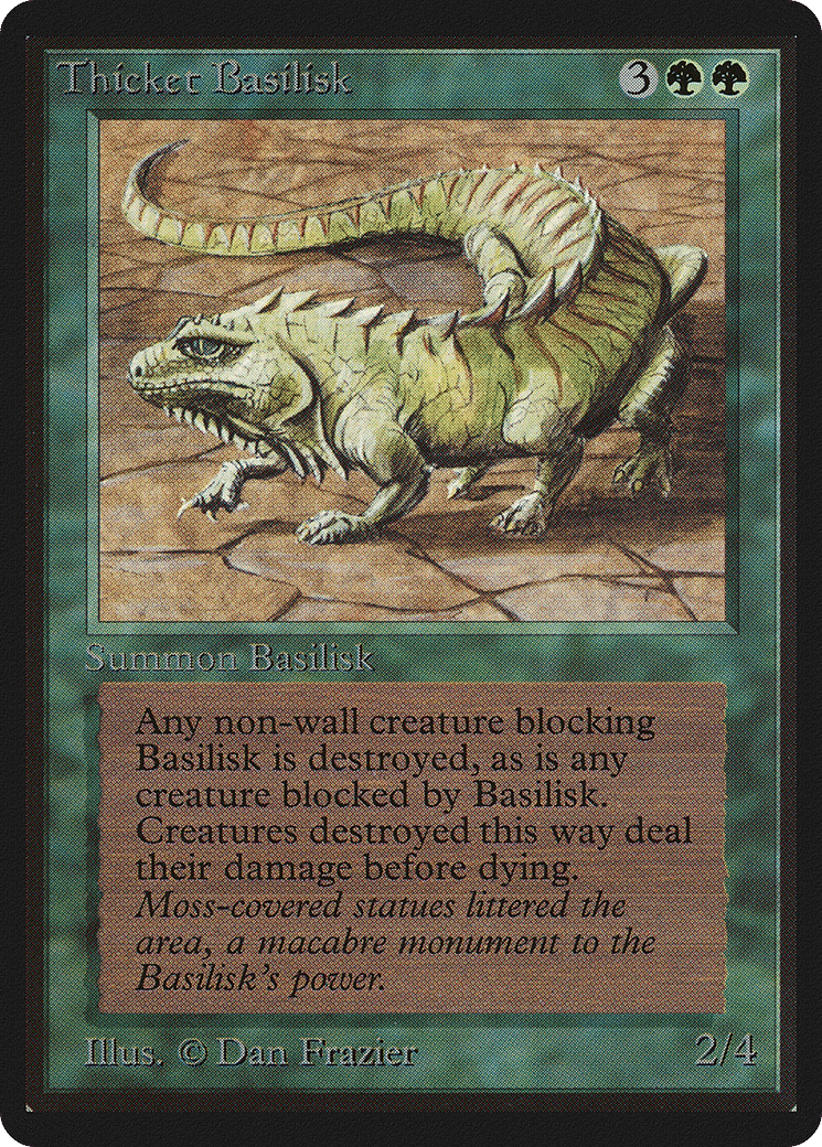 Thicket Basilisk — Limited Edition Beta — Magic: The Gathering