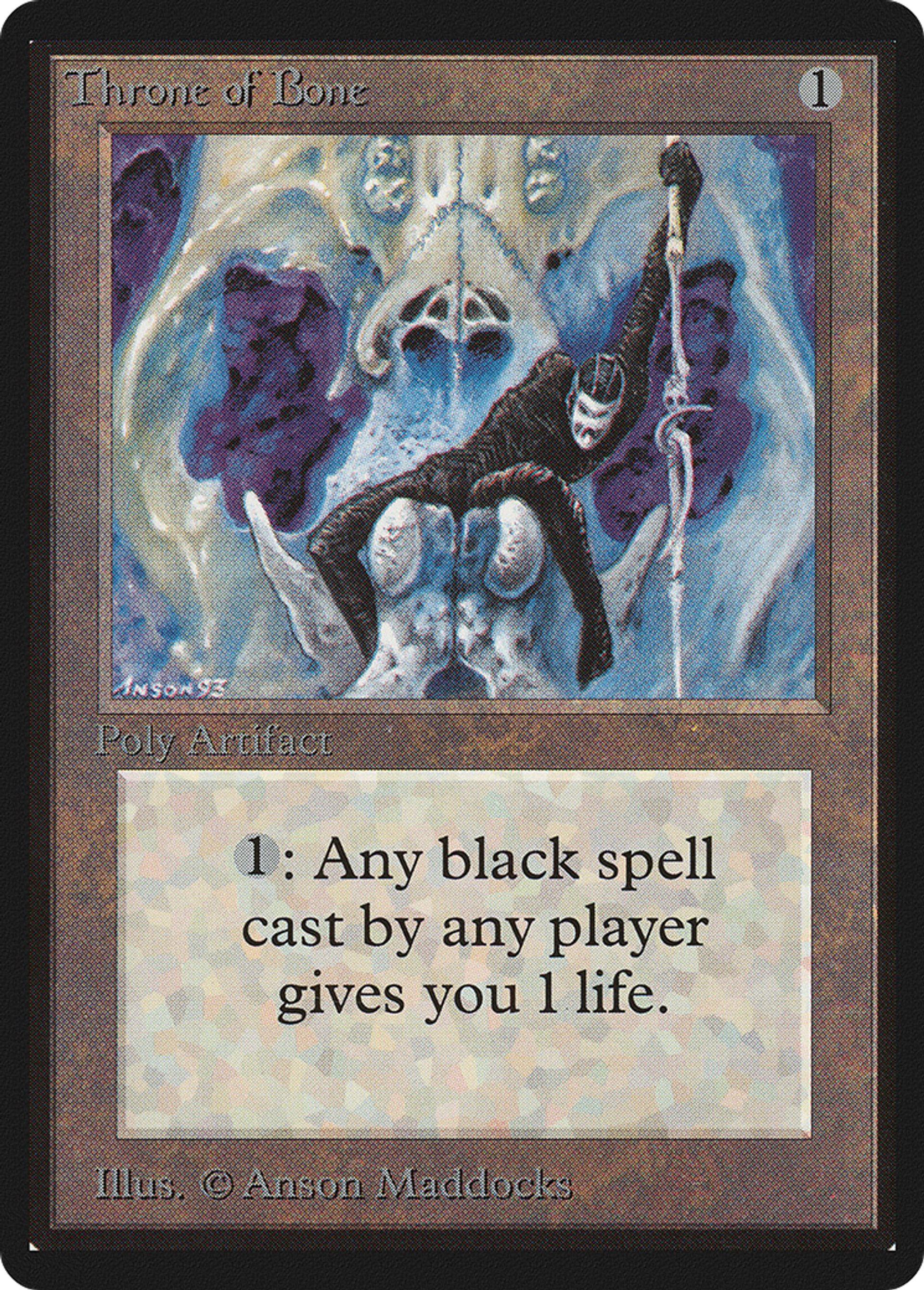 Trône d'os — Limited Edition Beta — Magic: The Gathering