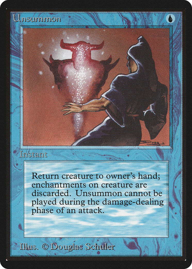 Unsummon — Limited Edition Beta — Magic: The Gathering