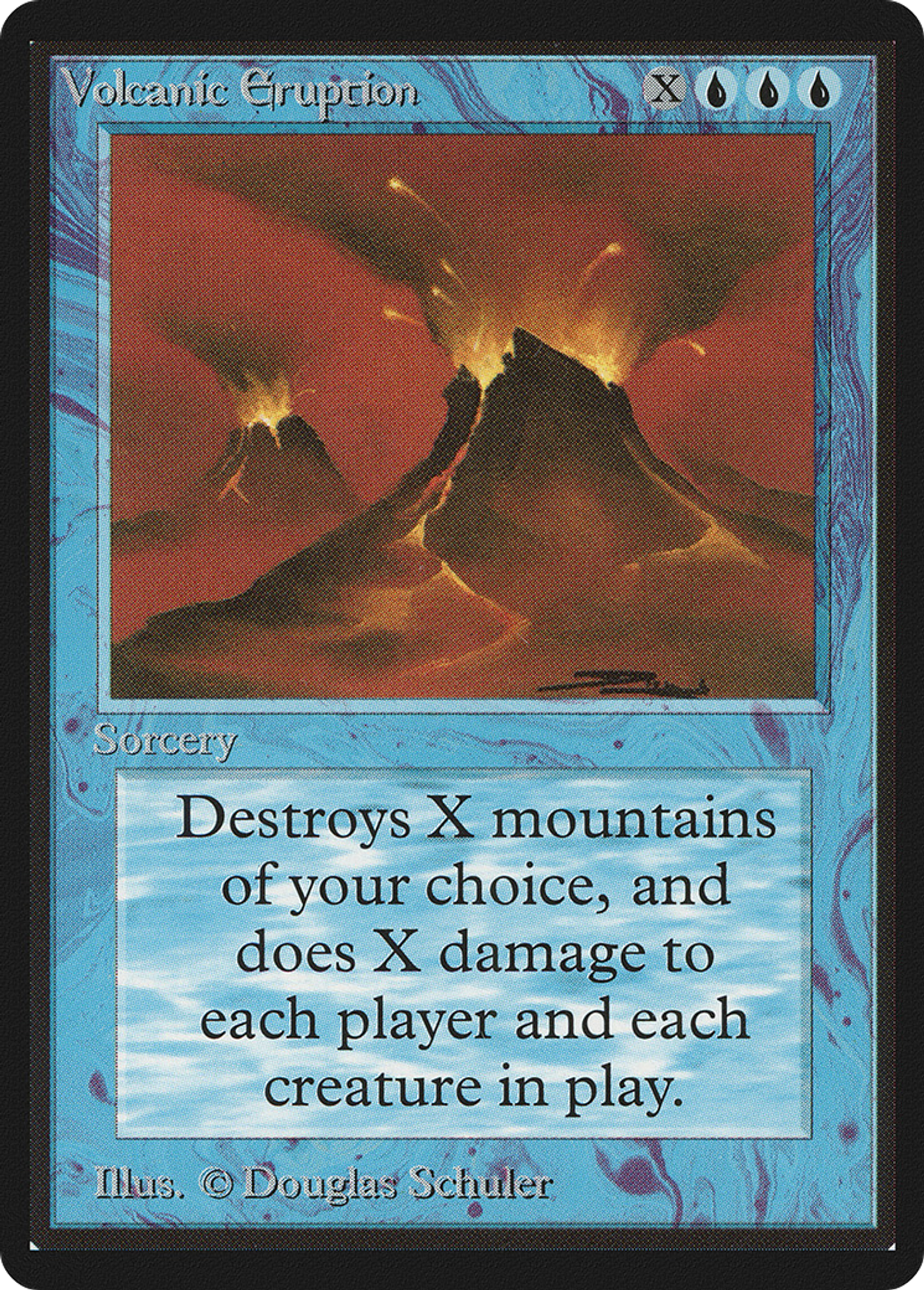 Eruption volcanique — Limited Edition Beta — Magic: The Gathering