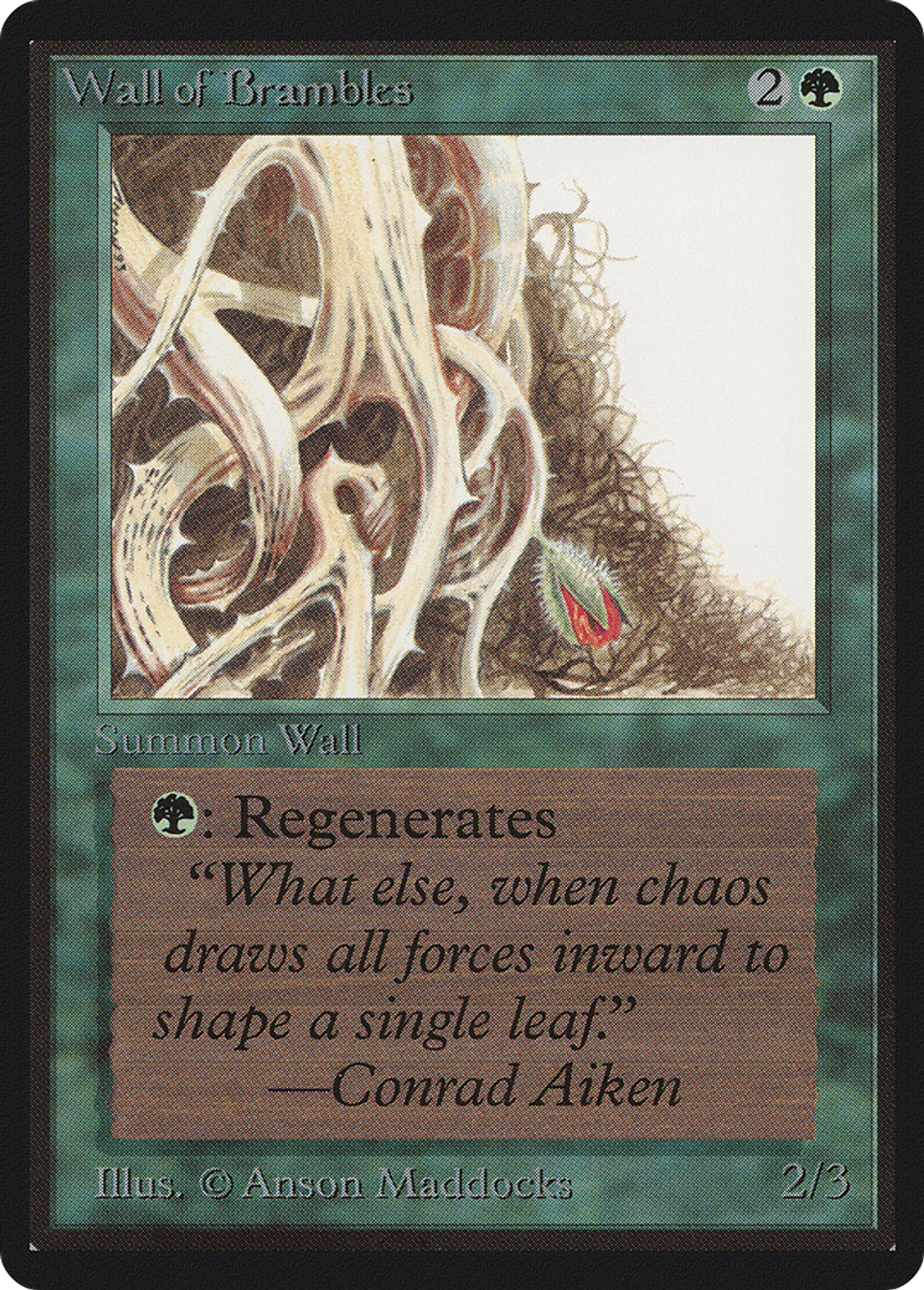 Mur de ronces — Limited Edition Beta — Magic: The Gathering