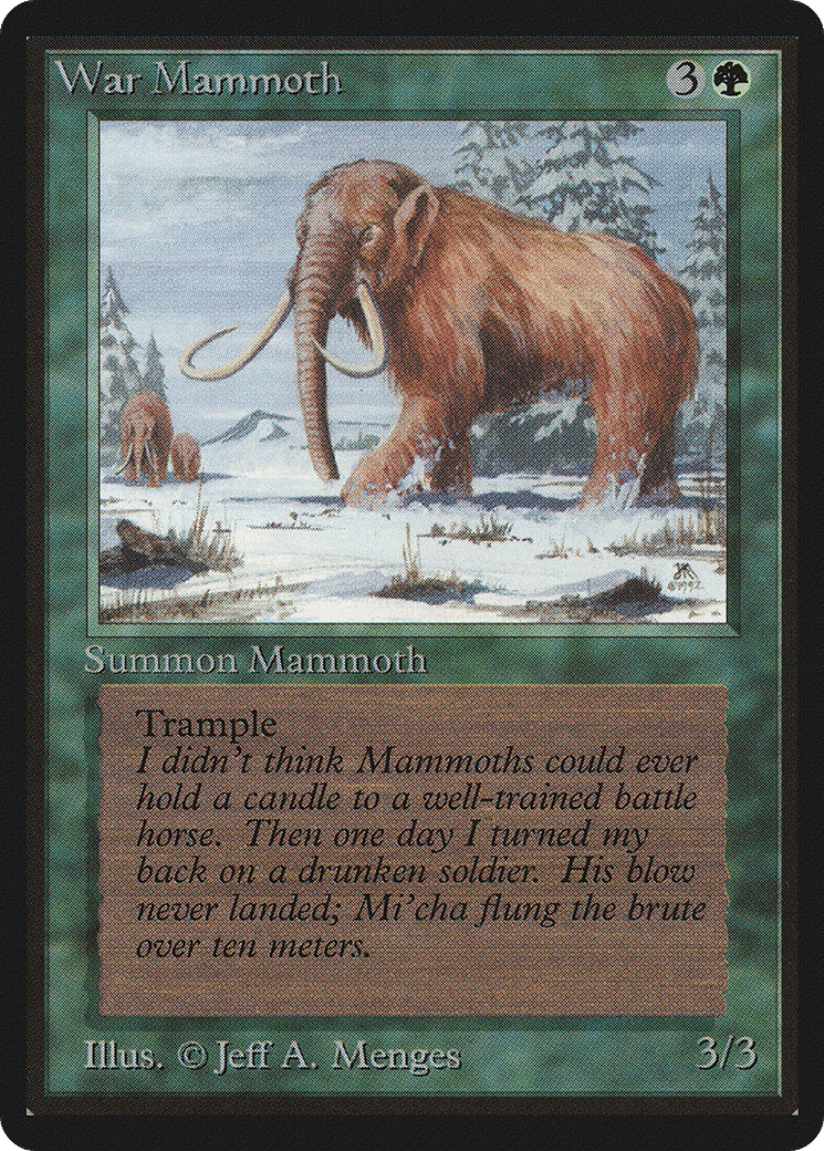 War Mammoth — Limited Edition Beta — Magic: The Gathering
