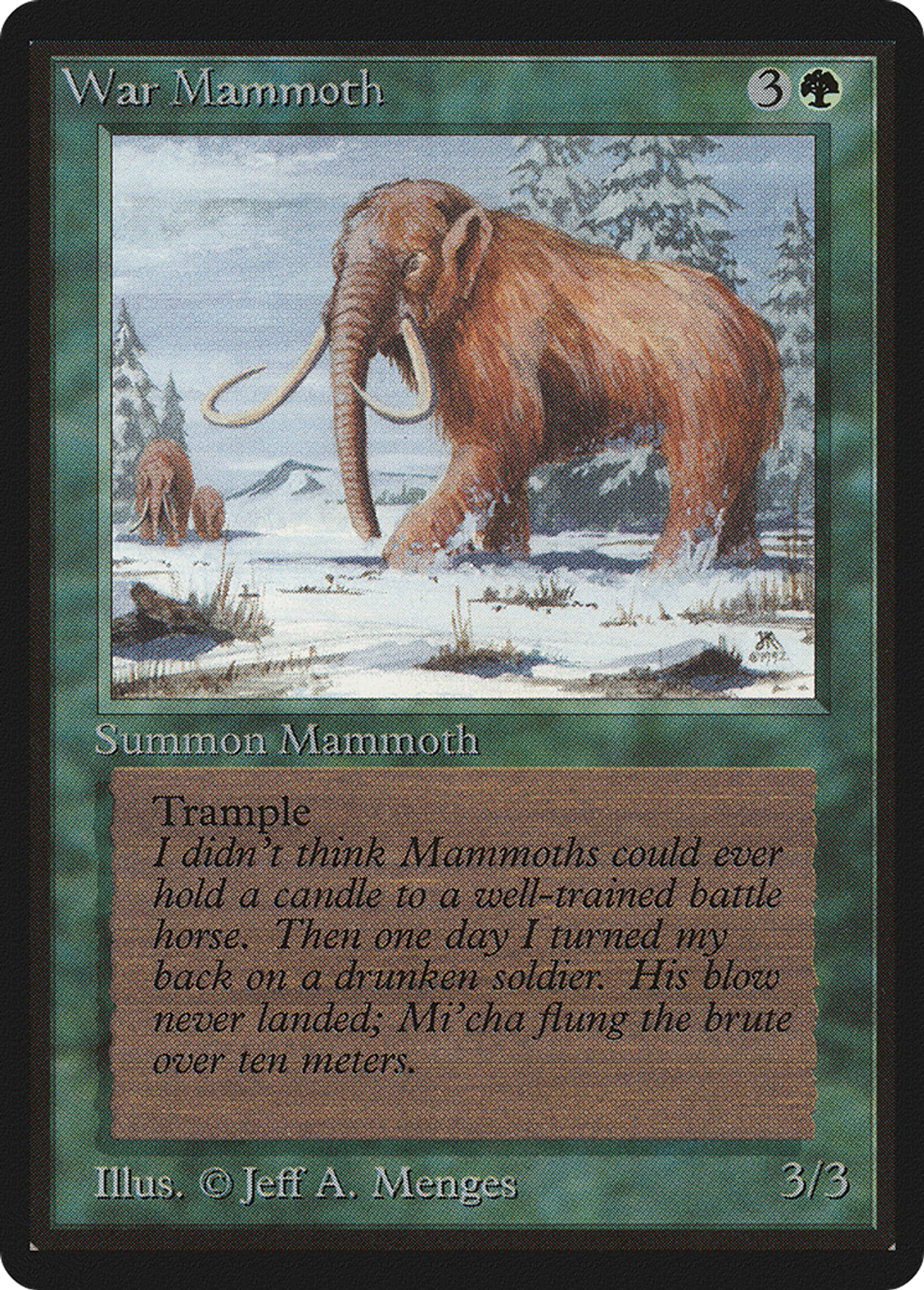 Mammouth de guerre — Limited Edition Beta — Magic: The Gathering