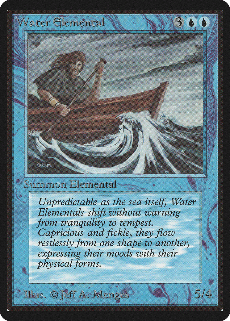 Water Elemental — Limited Edition Beta — Magic: The Gathering