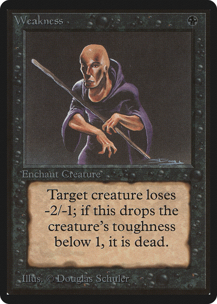 Weakness — Limited Edition Beta — Magic: The Gathering