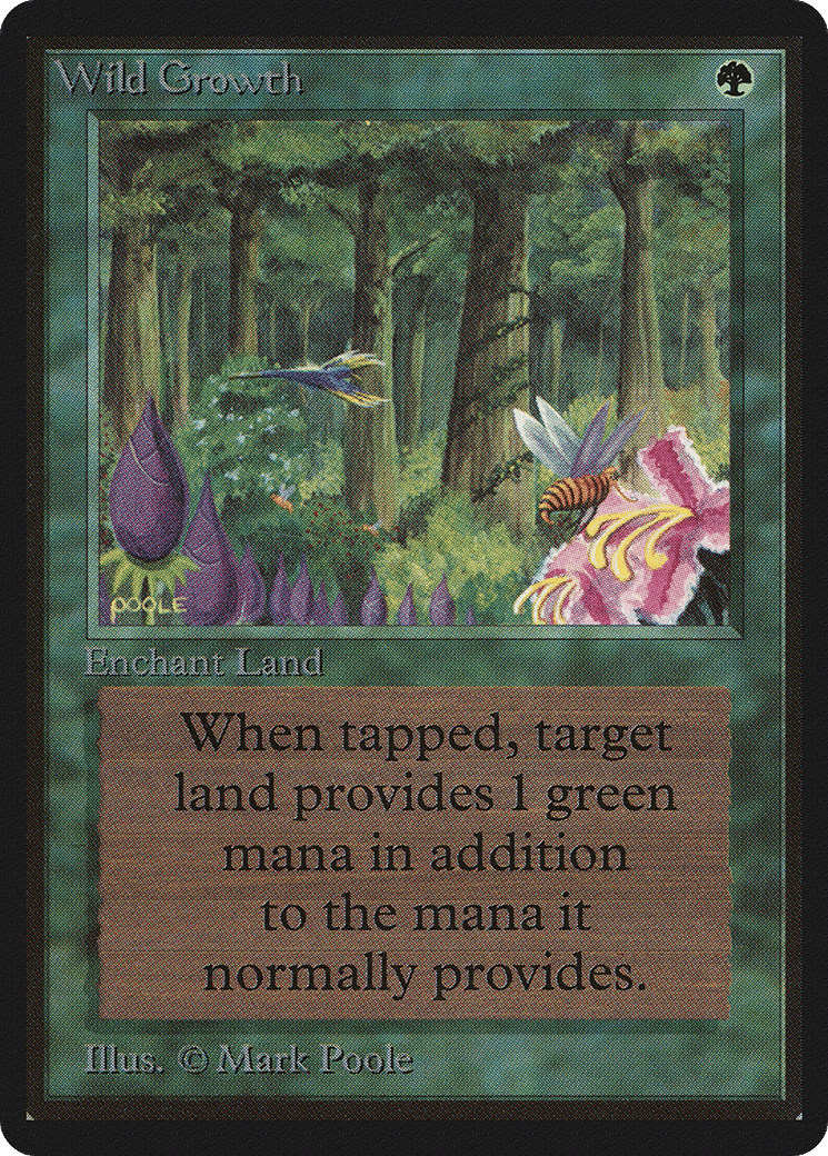 Wild Growth — Limited Edition Beta — Magic: The Gathering