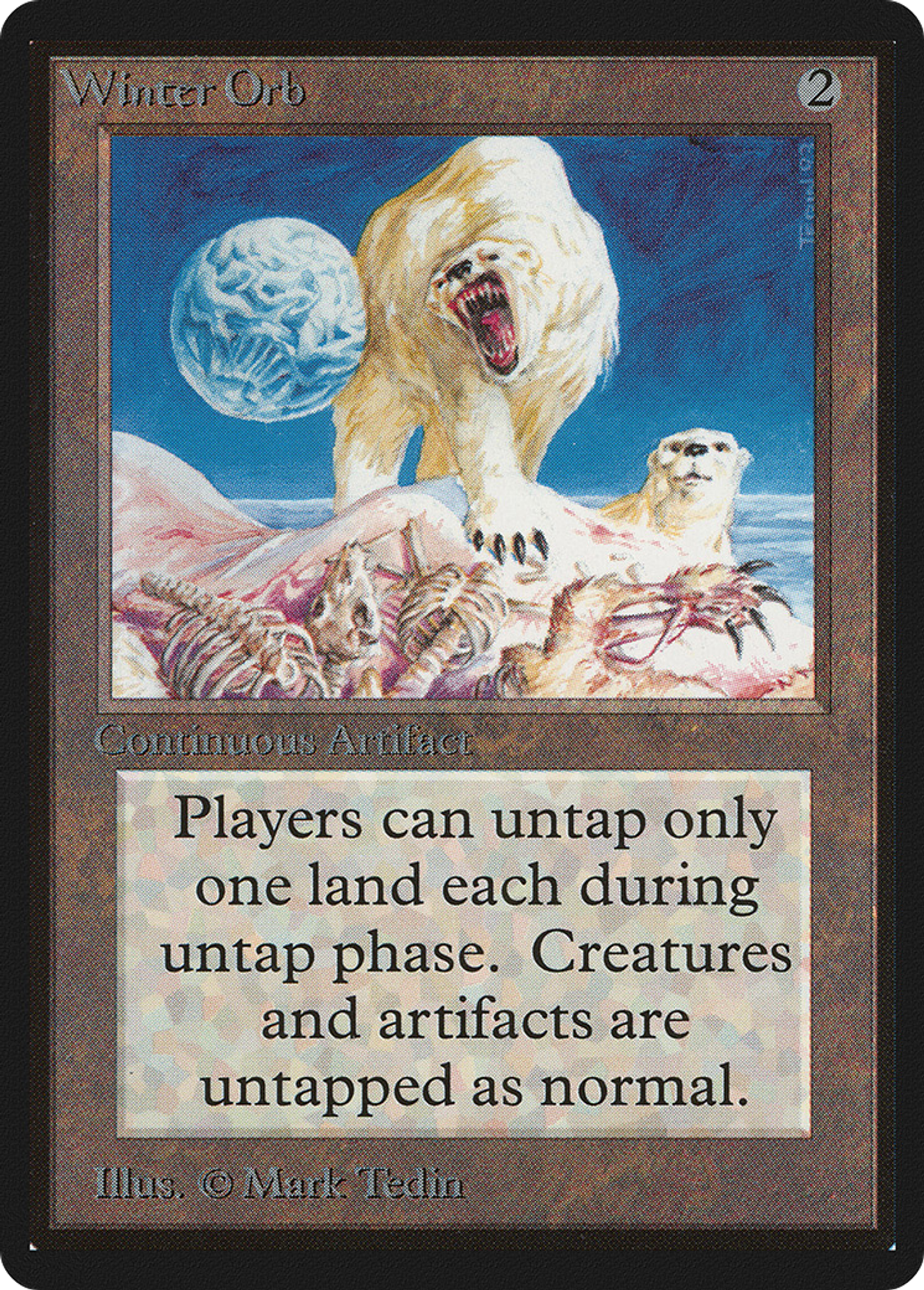 Orbe de l'hiver — Limited Edition Beta — Magic: The Gathering