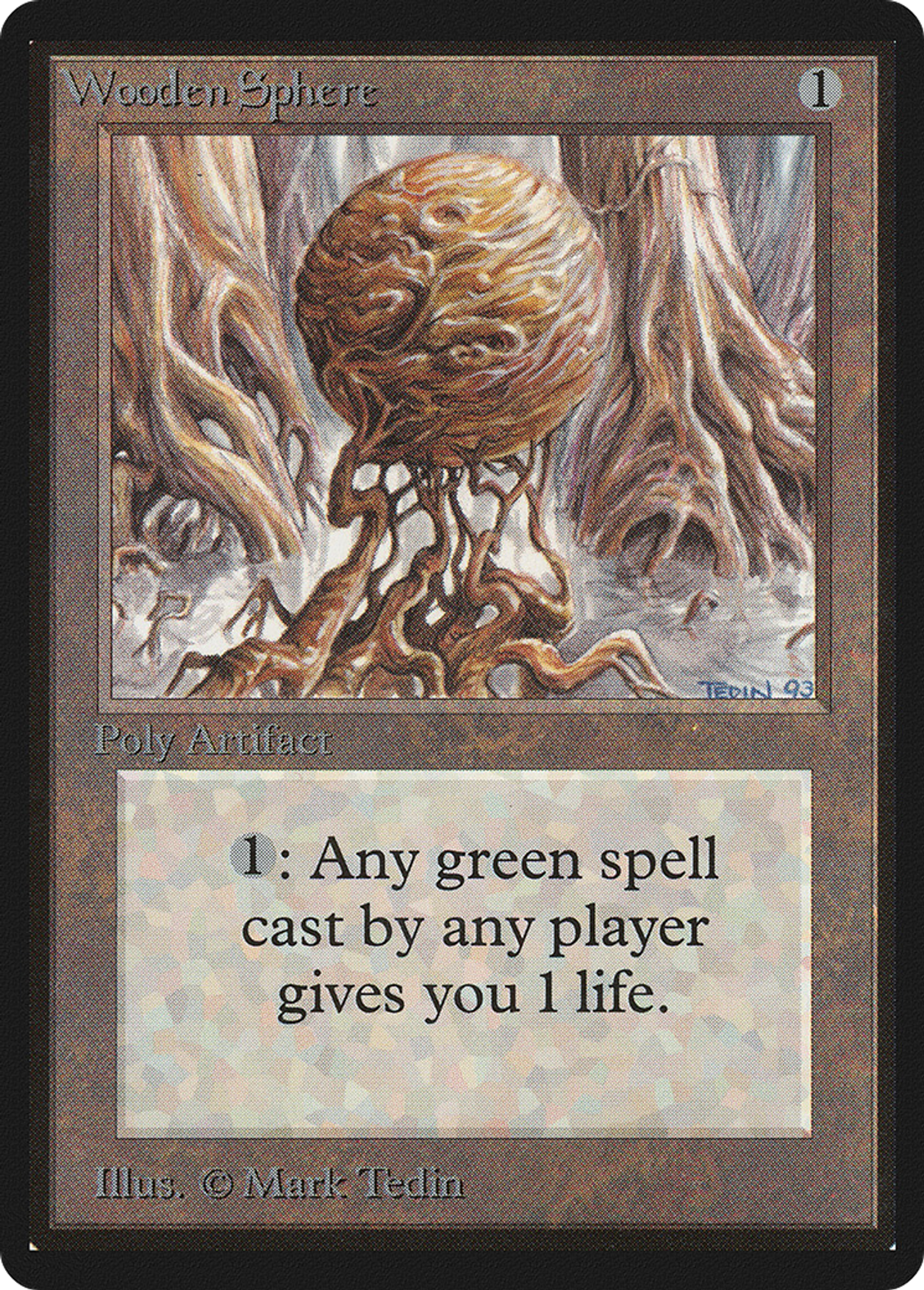 Sphère de bois — Limited Edition Beta — Magic: The Gathering