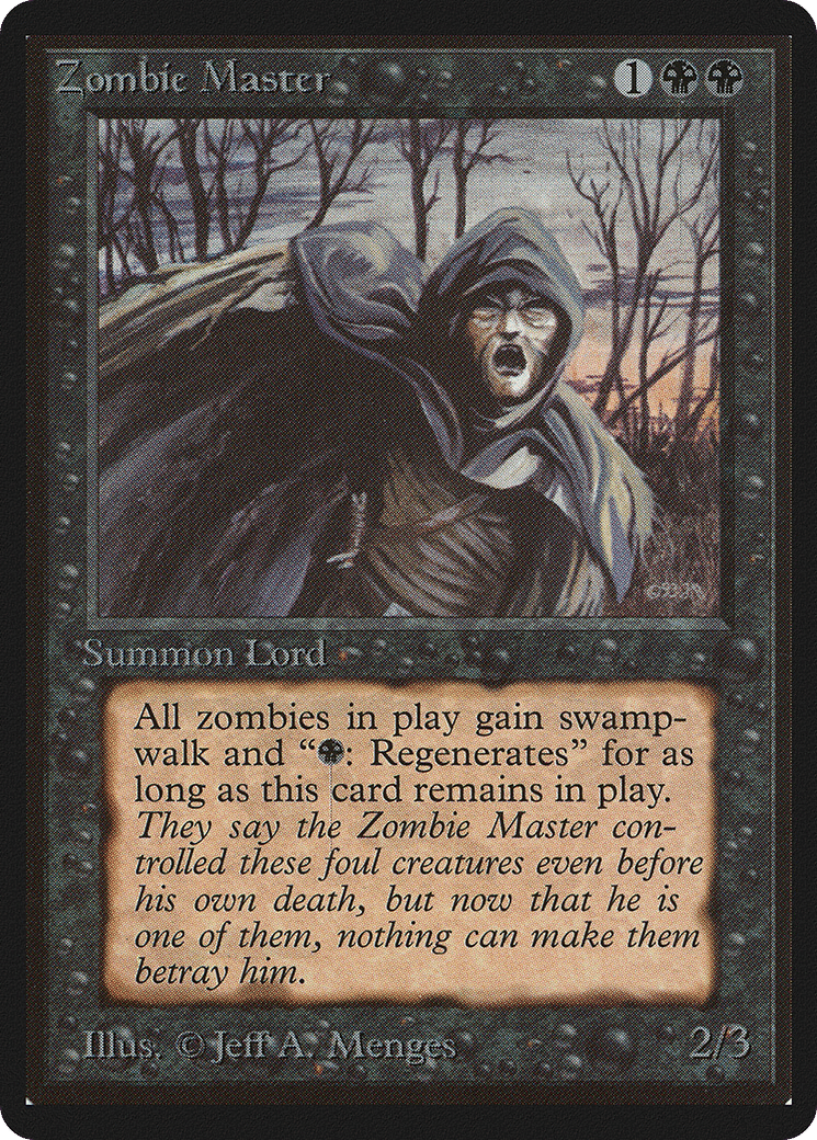 Zombie Master — Limited Edition Beta — Magic: The Gathering