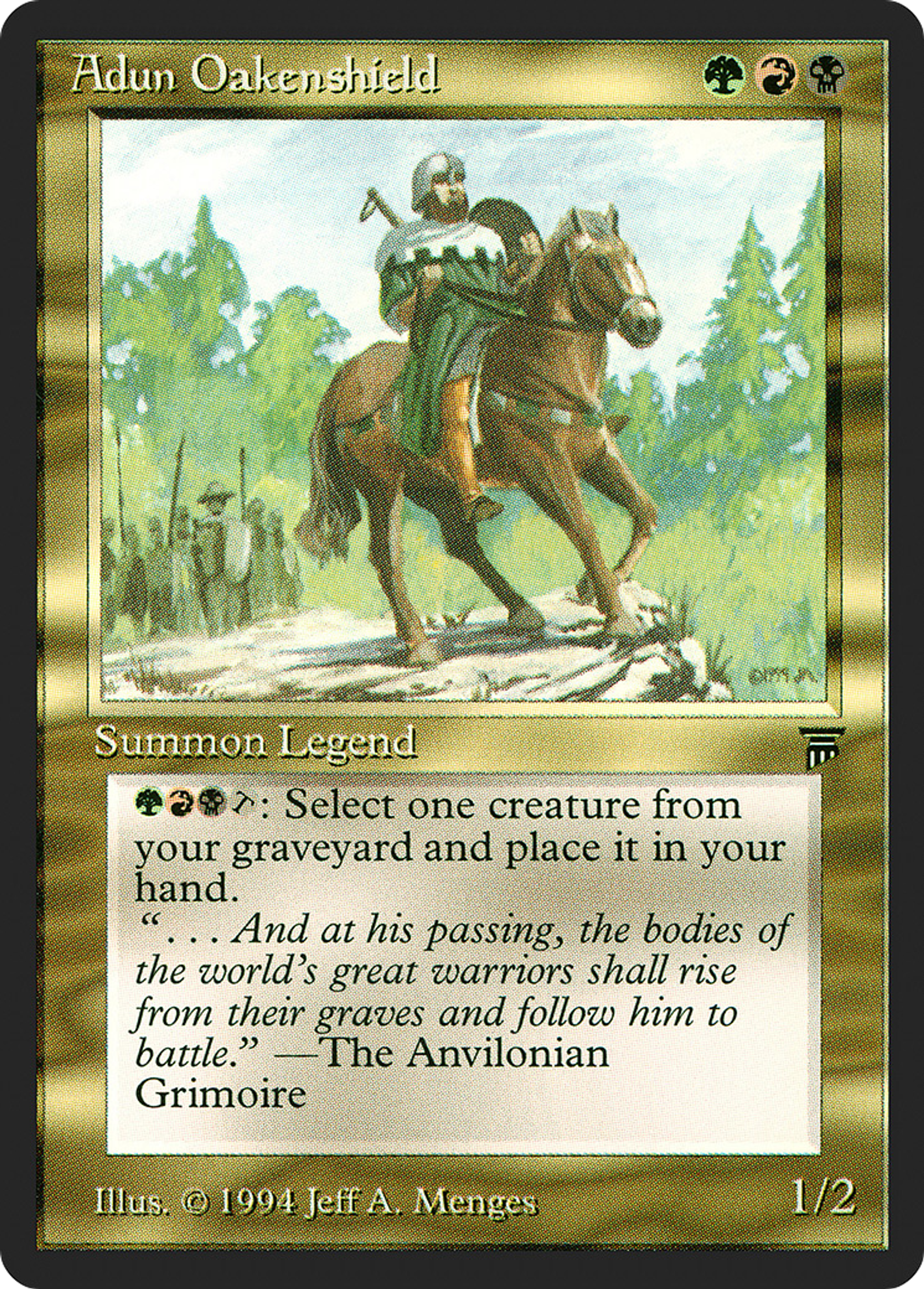 Adun Oakenshield — Legends — Magic: The Gathering
