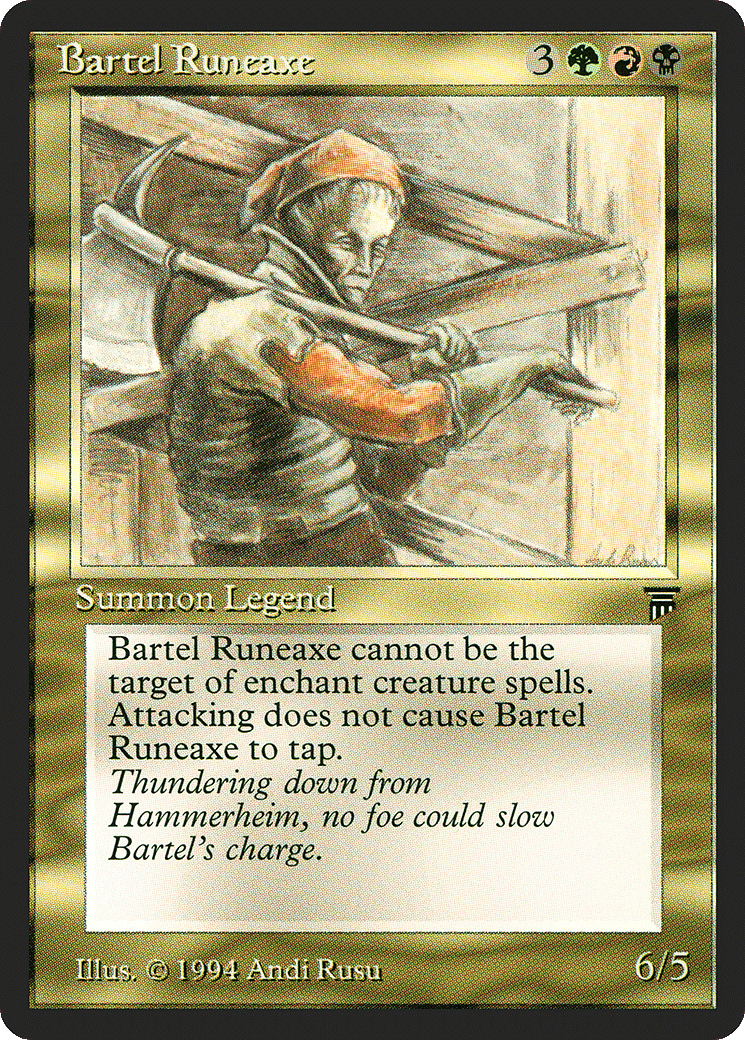 Bartel Runeaxe — Legends — Magic: The Gathering