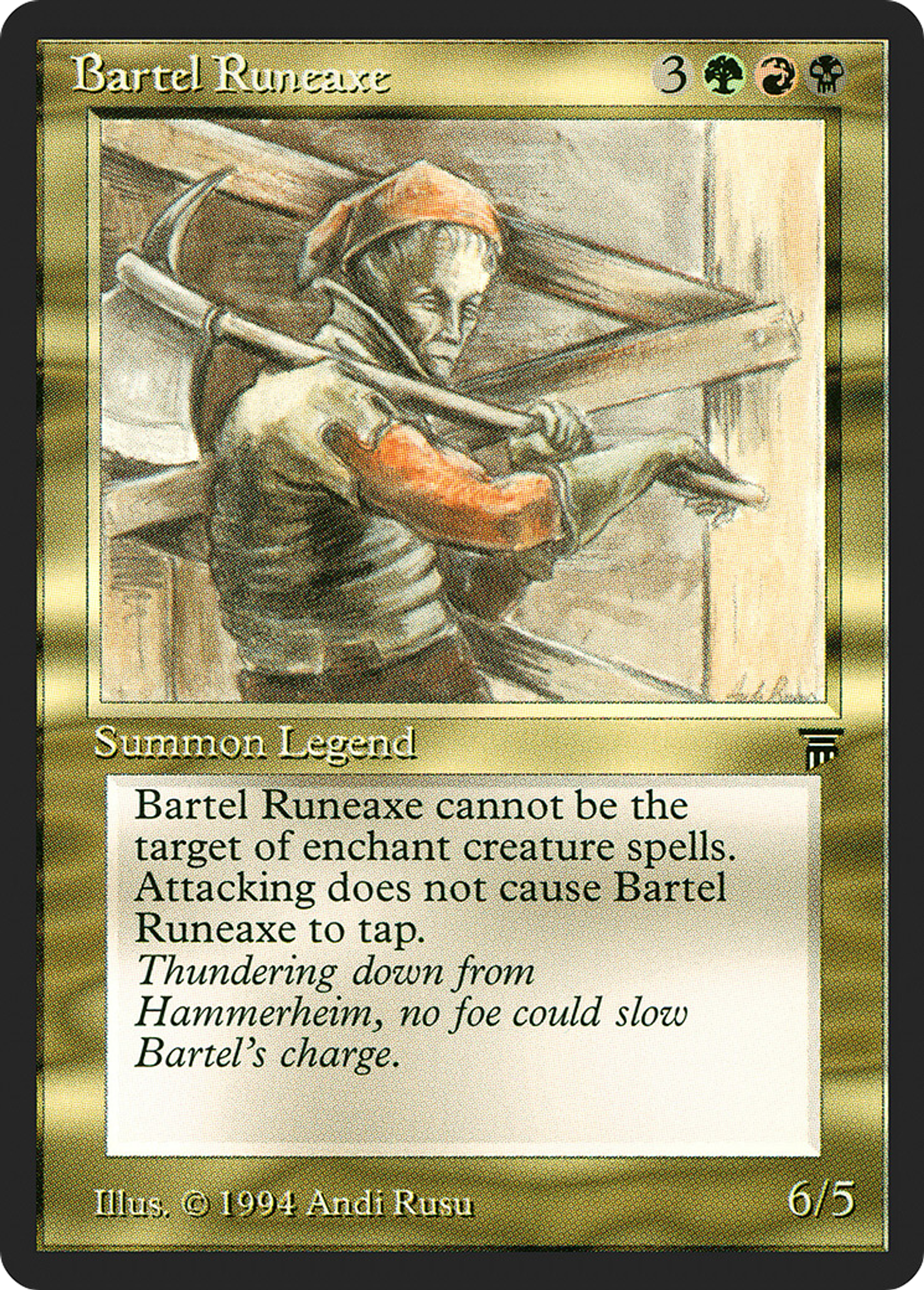 Bartel Runeaxe — Legends — Magic: The Gathering