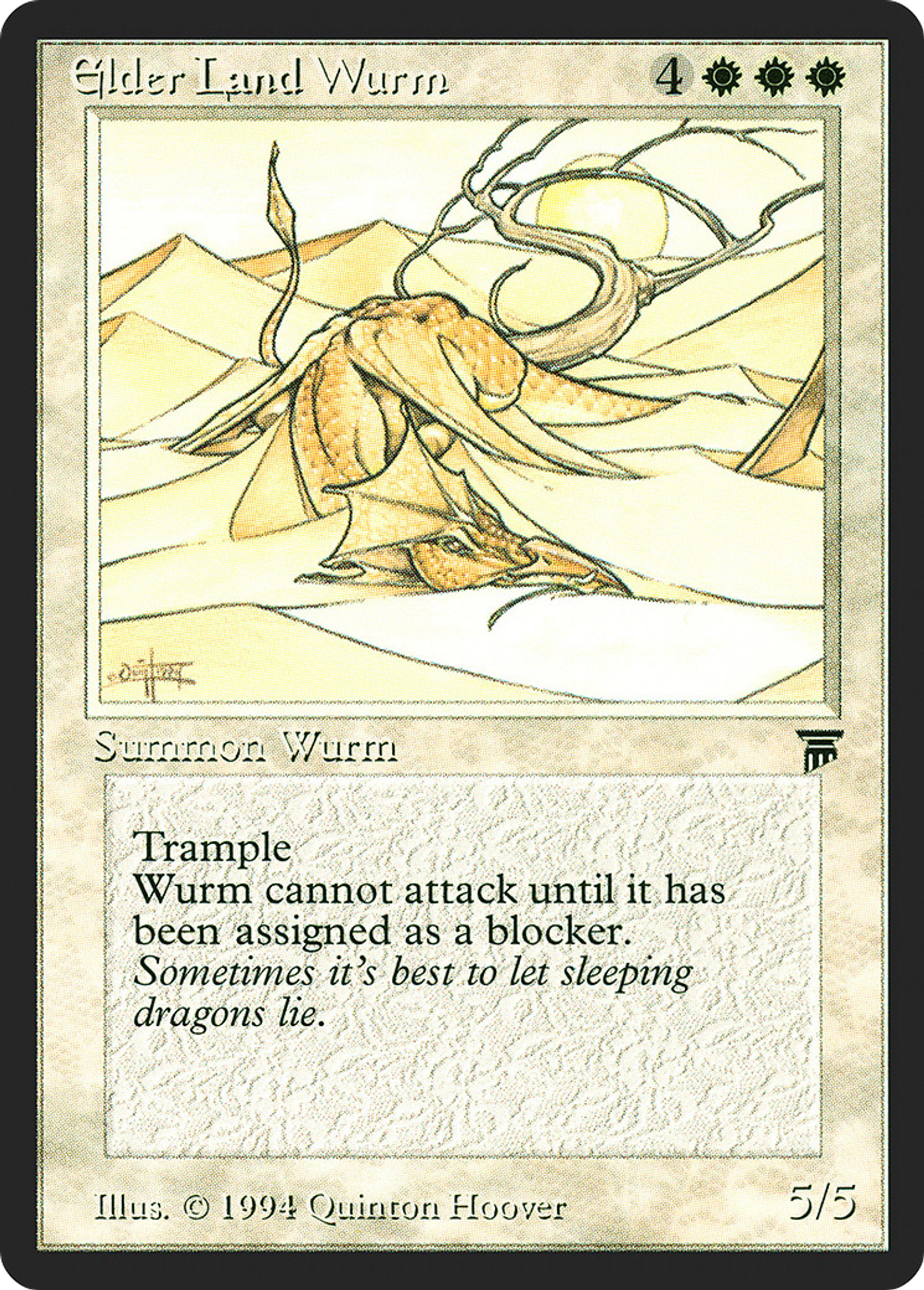 Elder Land Wurm — Legends — Magic: The Gathering