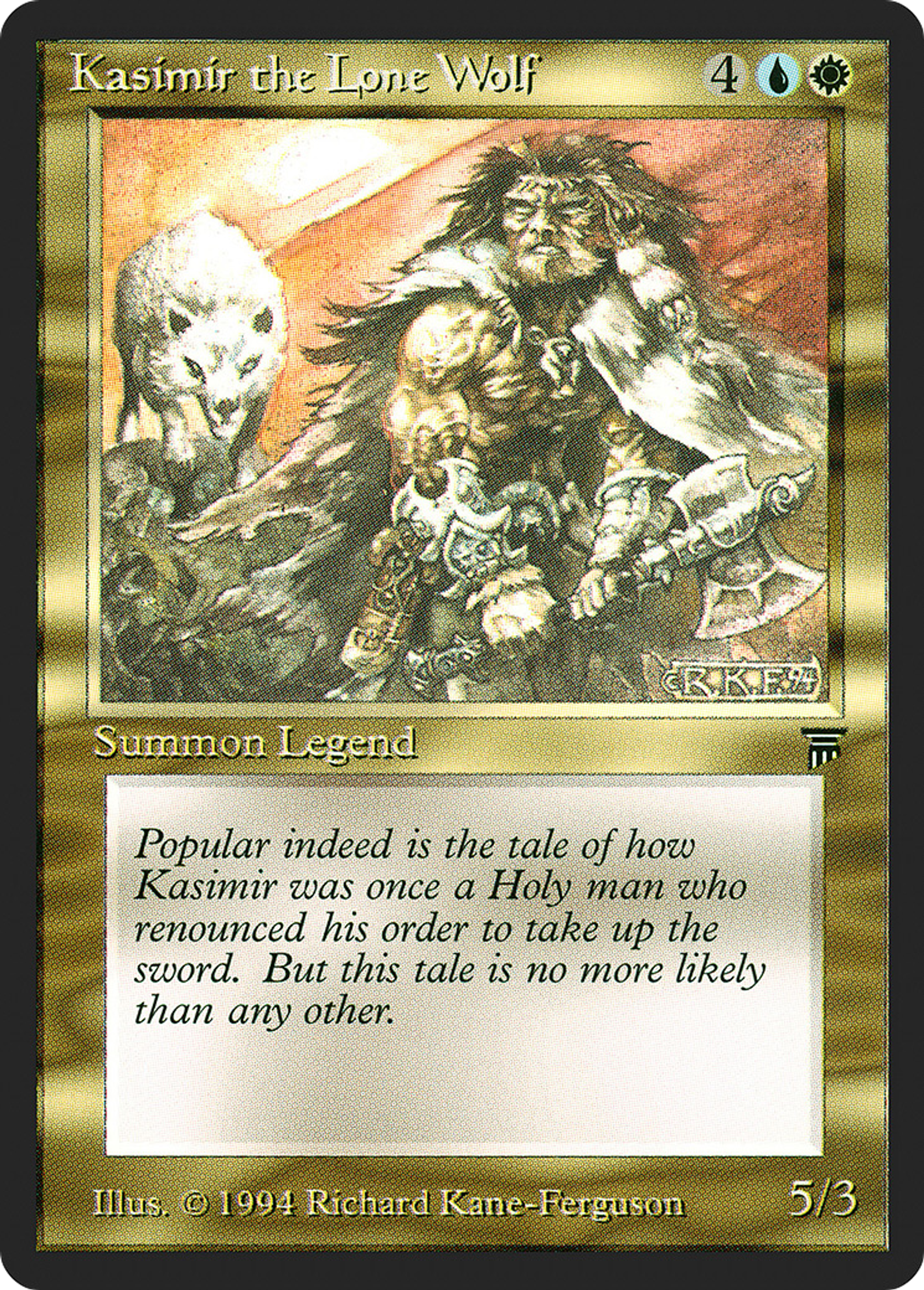 Kasimir the Lone Wolf — Legends — Magic: The Gathering
